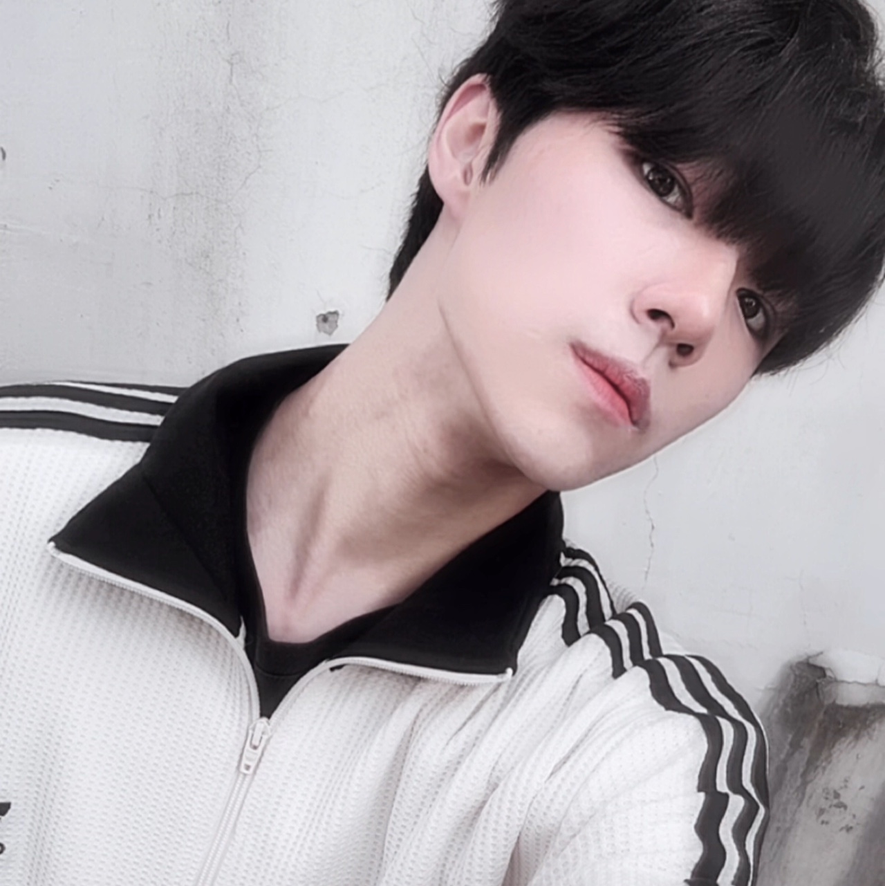 Adidas Waffle Beckenbauer Track Top Wonder White - KR Sizing 착용 스타일 - 2
