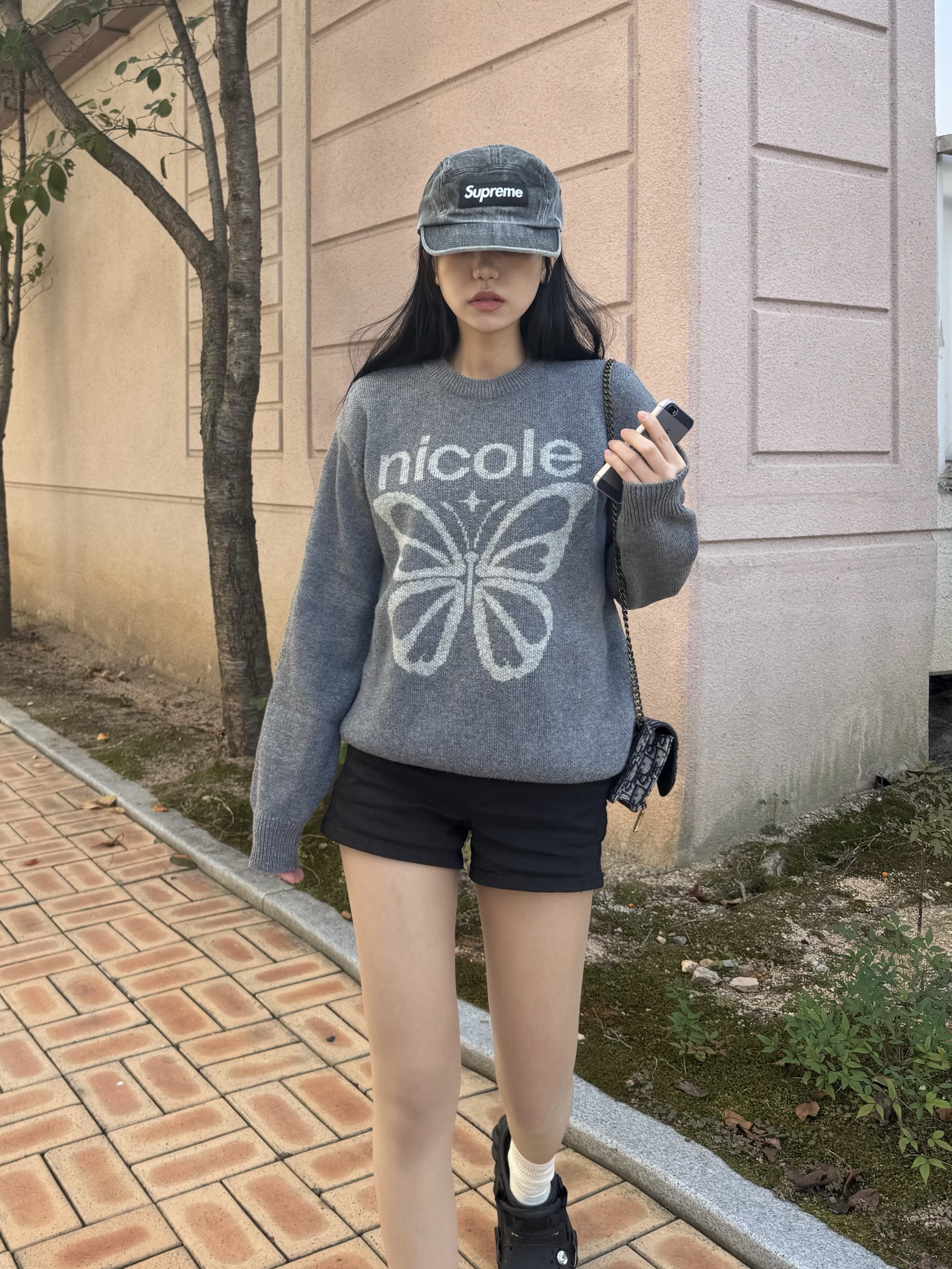 Supreme Coated Denim Camp Cap Black - 24SS, Dior Saddle Belt Pouch Blue Dior Oblique Jacquard 착용 스타일