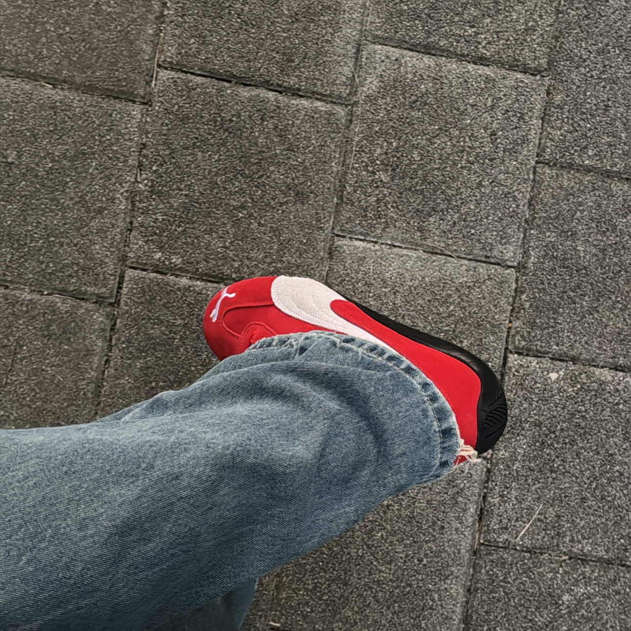 Puma Speedcat OG Red White 착용 스타일