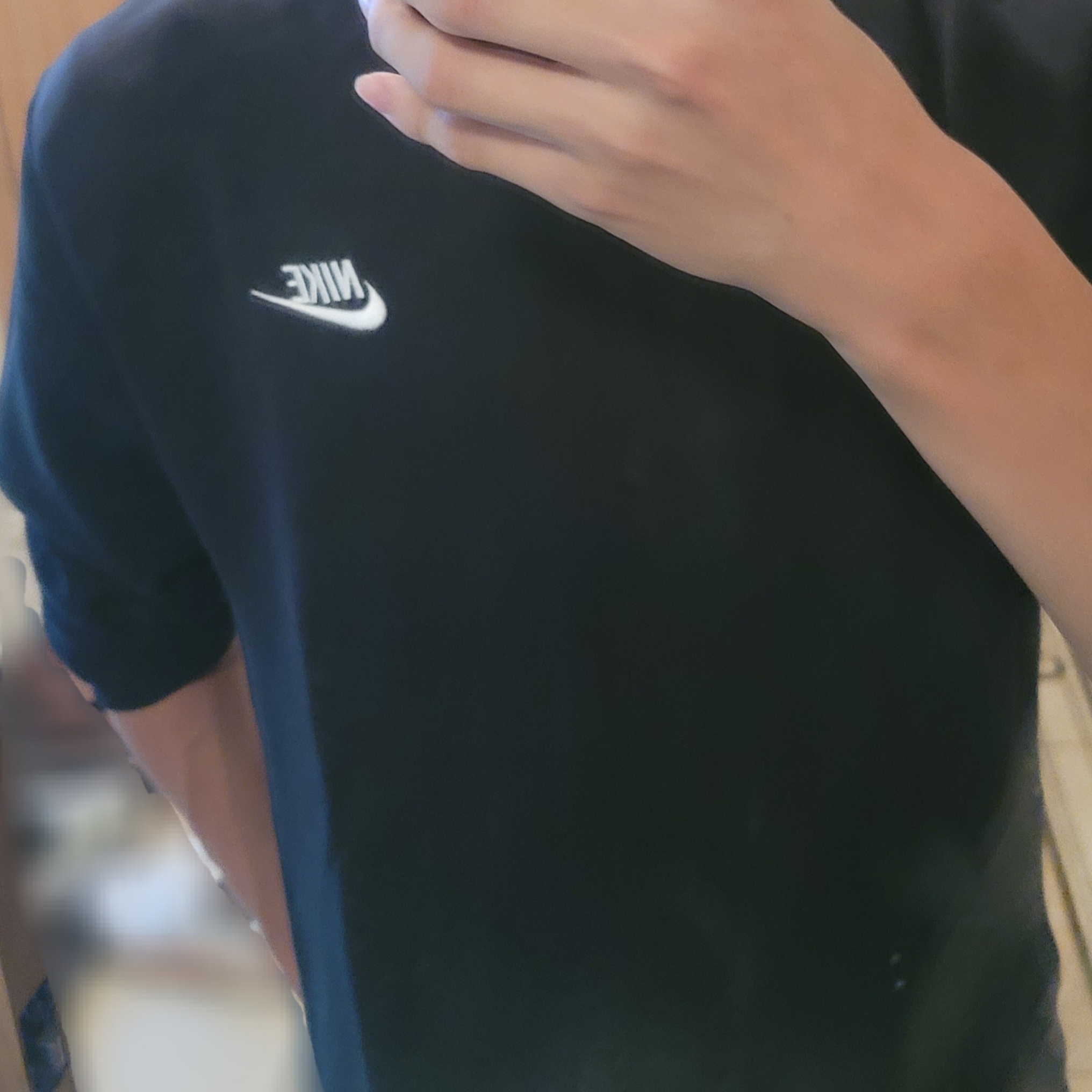 Nike NSW Club French Terry Crew Sweatshirt Black - Asia 착용 스타일