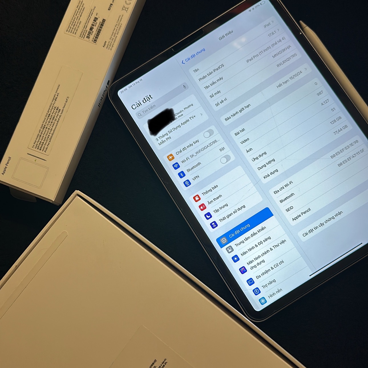 Apple iPad Pro 4th Gen 11-inch Wifi 128GB Space Gray (Korean Ver.), Apple Pencil 2nd Gen 착용 스타일