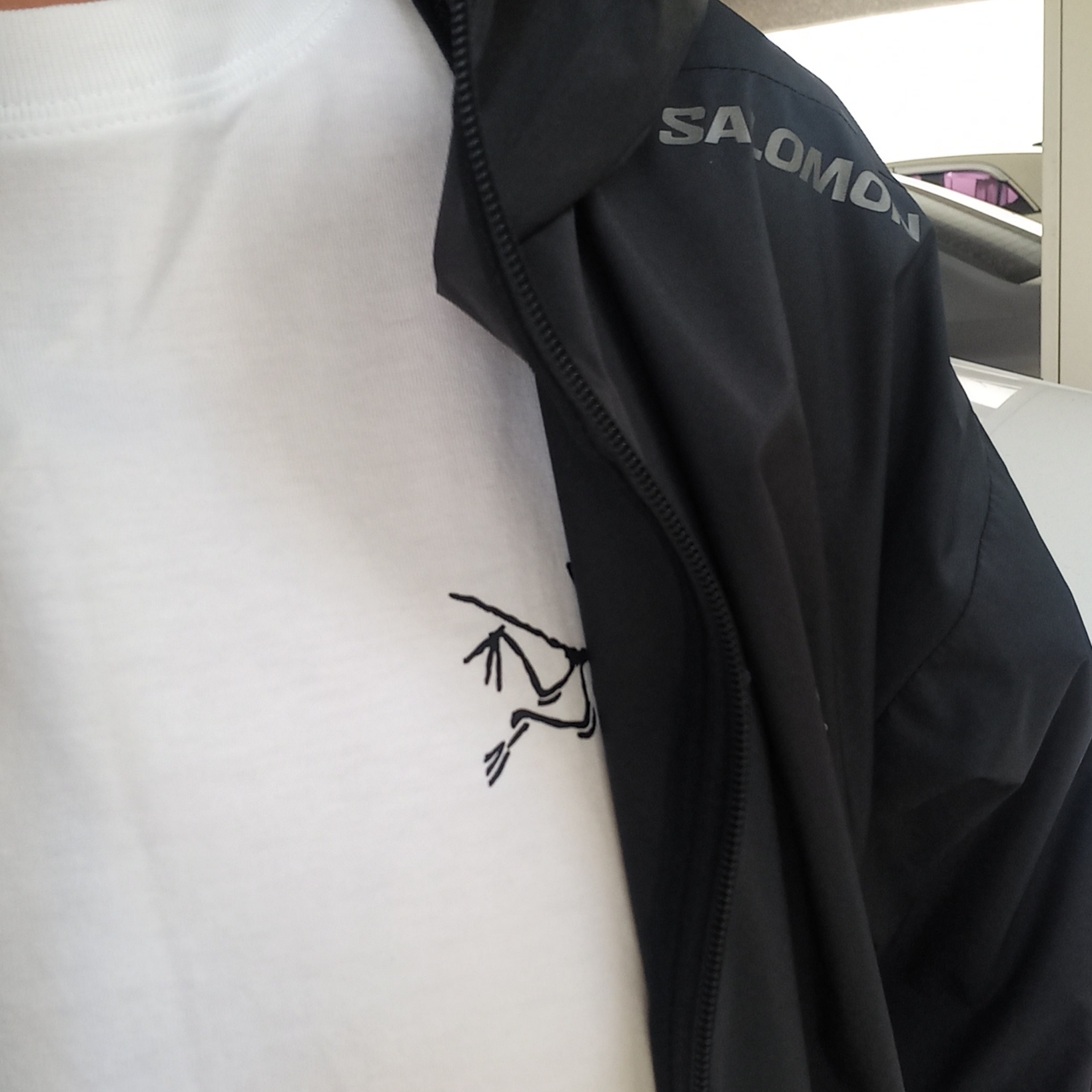 Arc'teryx Arc'Multi Bird Logo SS T-Shirt White Light, Salomon RX Slide 3.0 Black Plum Kitten ์ฐฉ์ฉ ์คํ์ผ - 1
