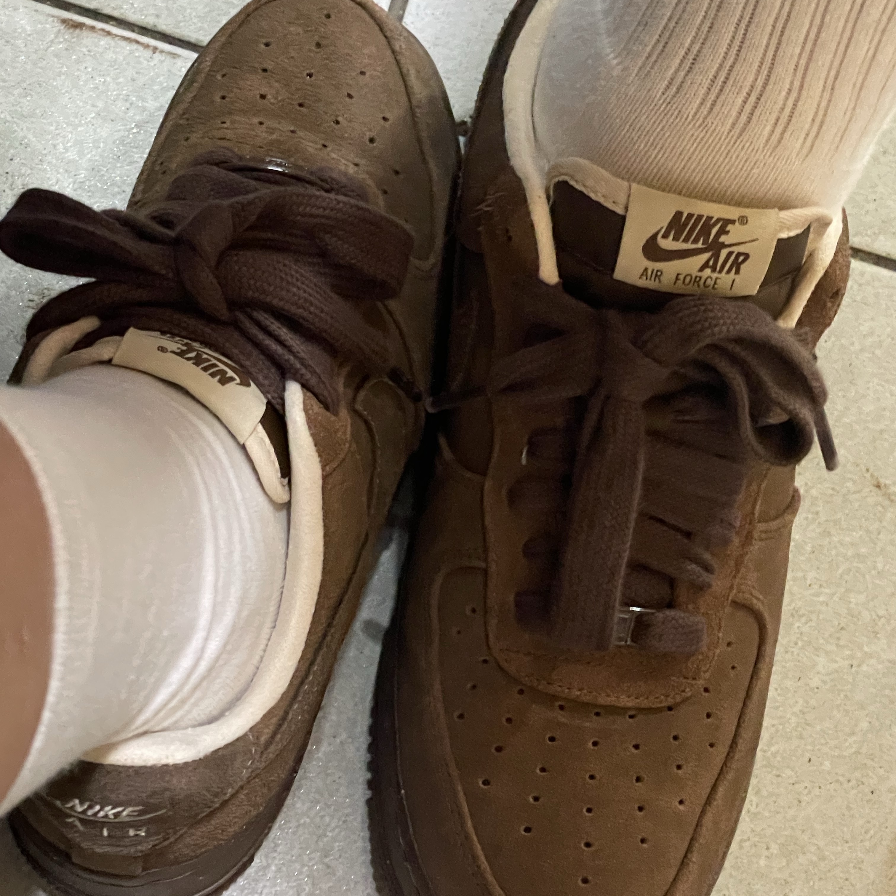 (W) Nike Air Force 1 '07 Cacao Wow 착용 스타일
