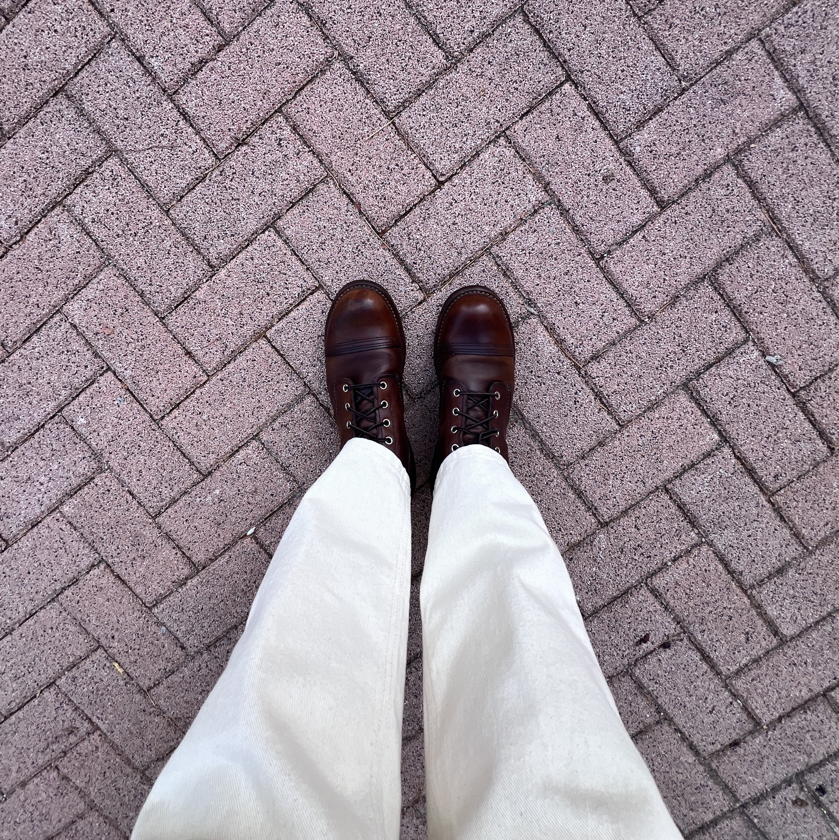 Red Wing Iron Ranger 8111 Amber Harness - D 착용 스타일