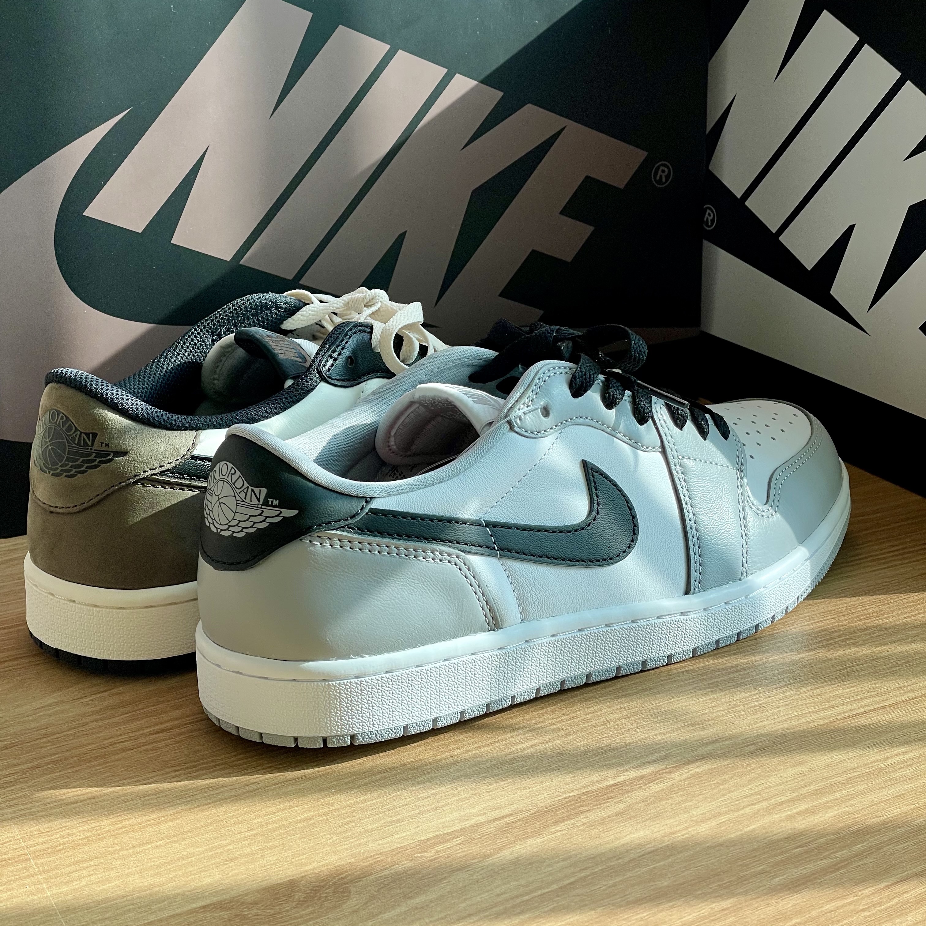 Jordan 1 Retro Low OG Mocha, Jordan 1 Retro Low OG Wolf Grey and White 착용 스타일 - 3