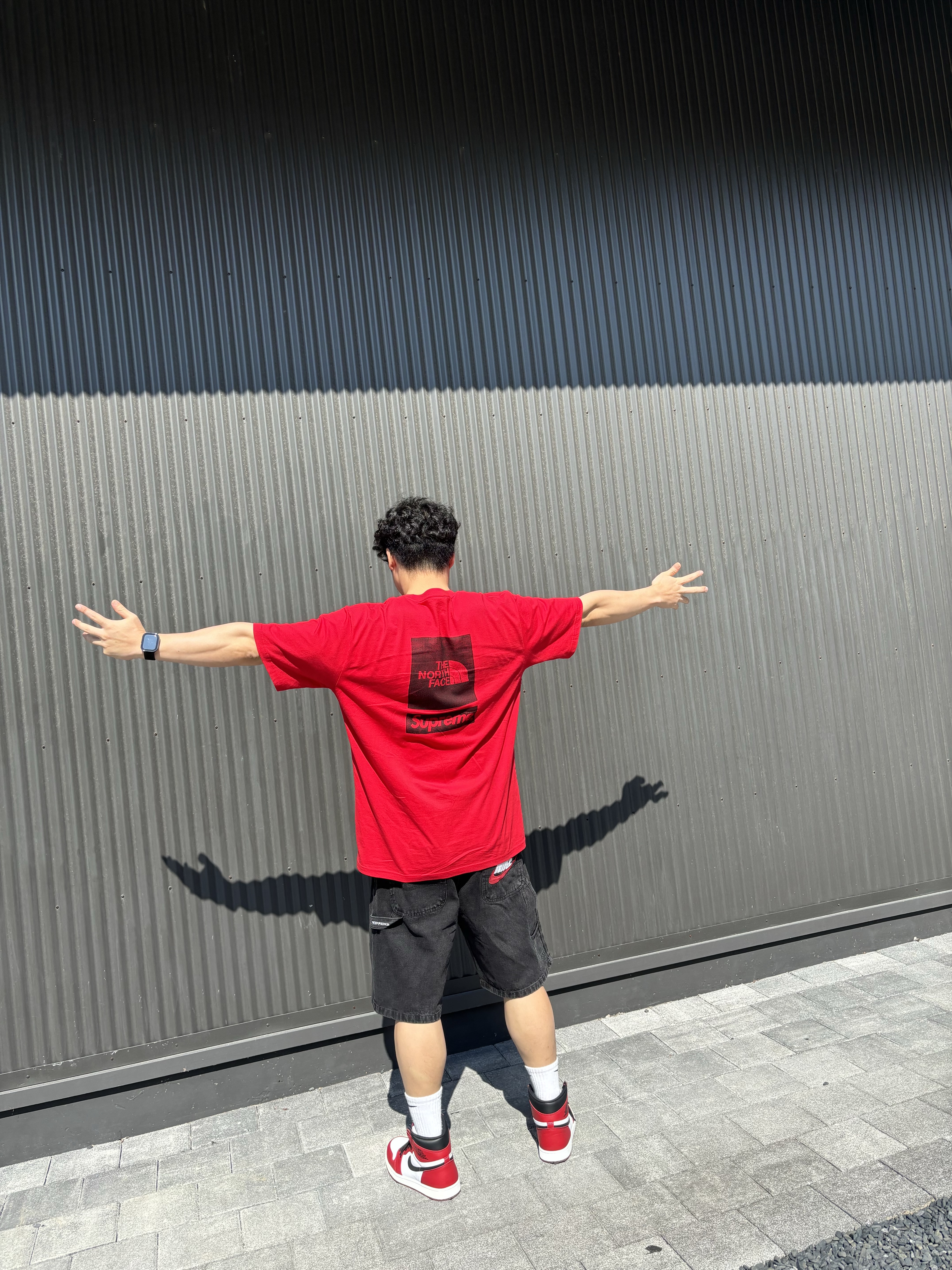 Jordan 1 Retro High OG Chicago 2015, Supreme x Nike Denim Short Black - 24SS 착용 스타일