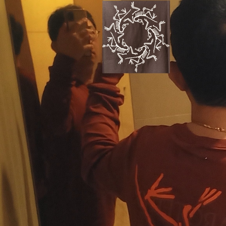 Arc'teryx Arc'Multi Bird Logo LS T-Shirt Sequoia Solaris 착용 스타일 - 4