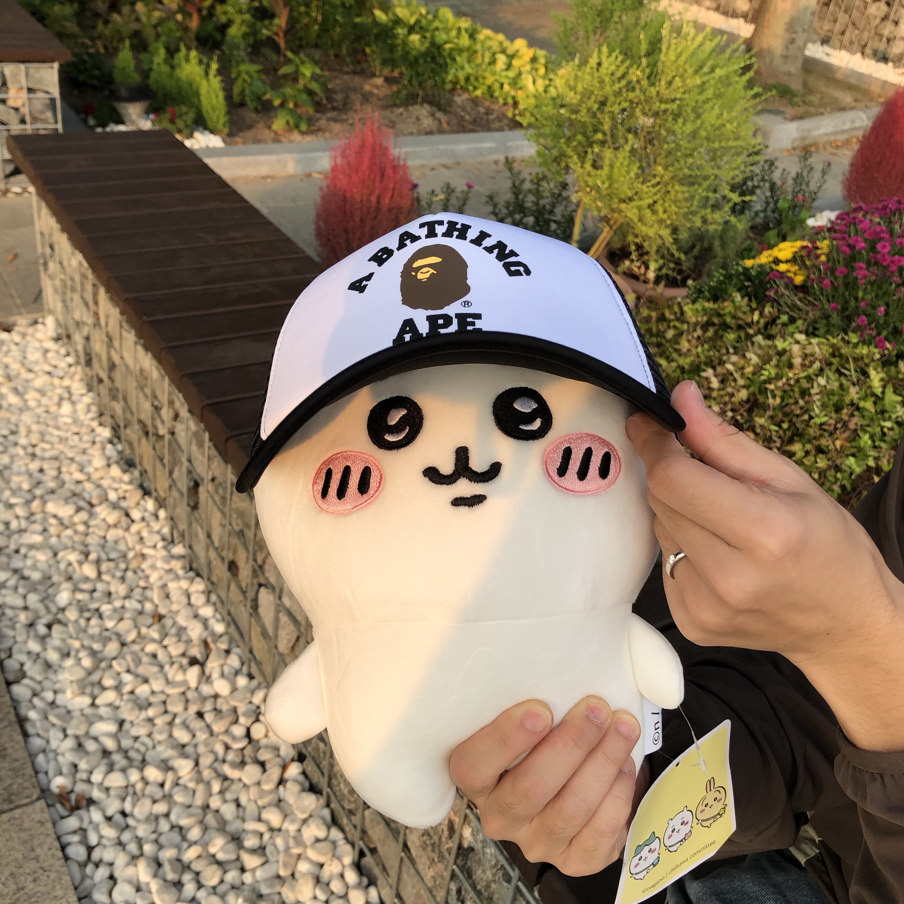 BAPE College Mesh Cap Black 착용 스타일