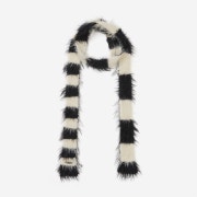 Illigo Stripe Fur Muffler Cream