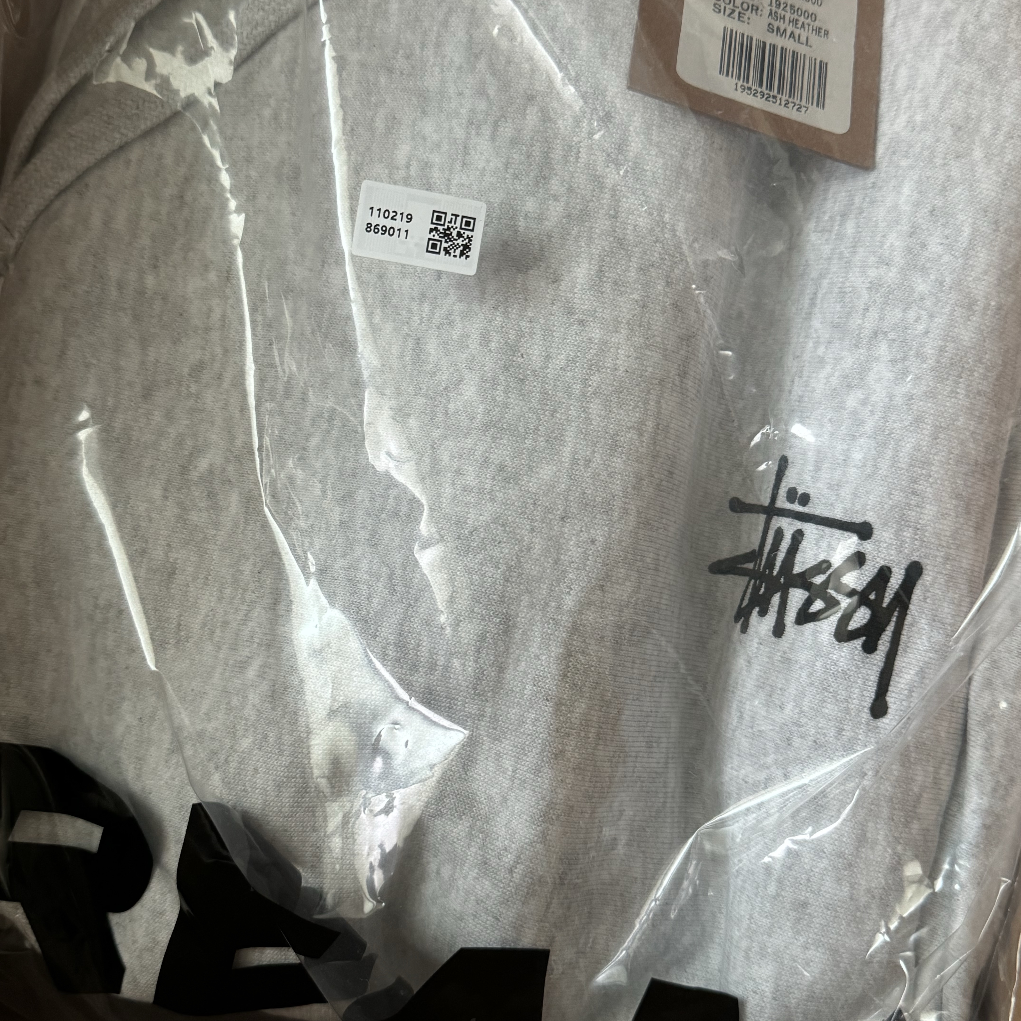 Stussy Basic Stussy Hoodie Ash Heather 착용 스타일