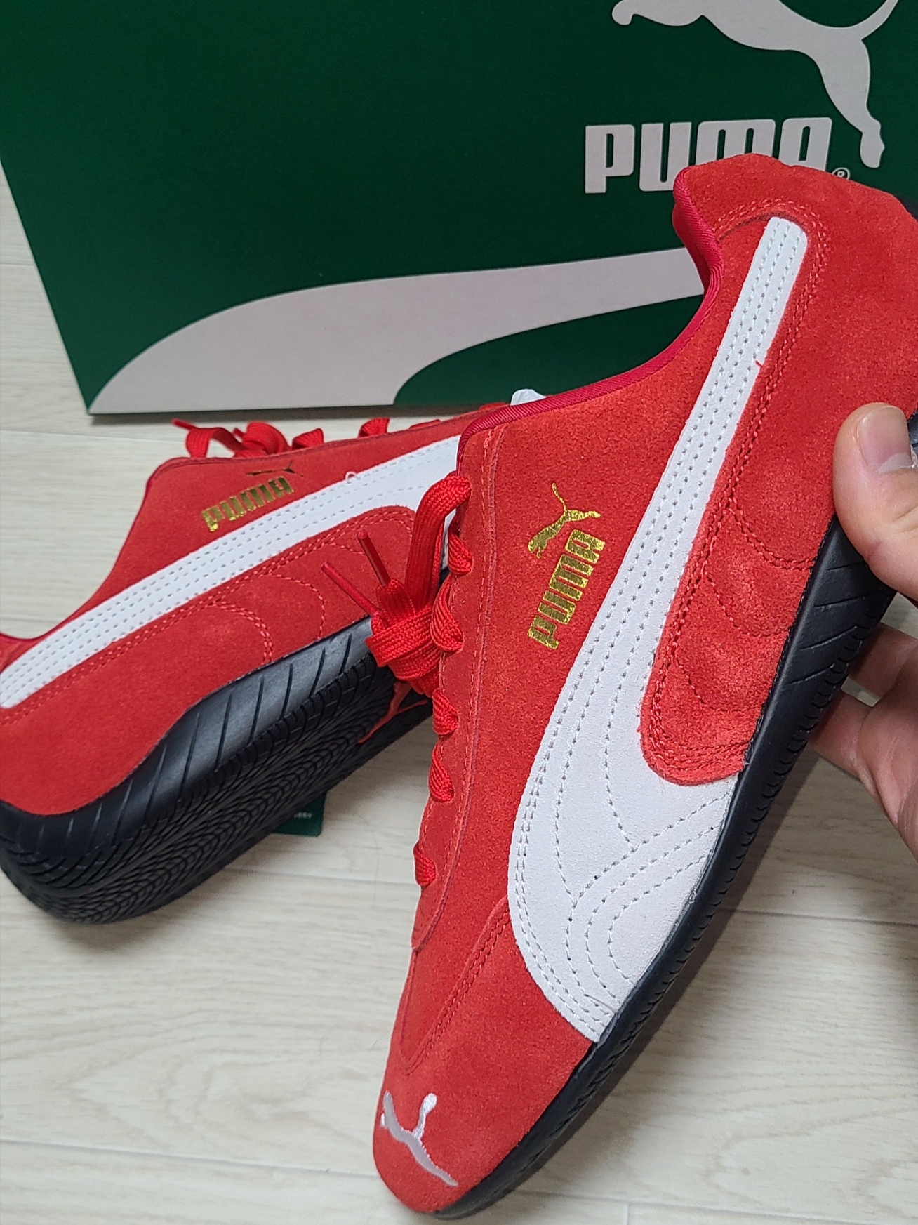 Puma Speedcat OG Red White 착용 스타일