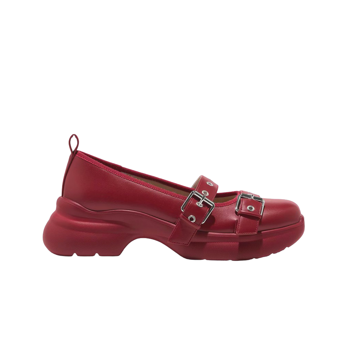 352437-16 GU x Rokh Mary Jane Shoes Red