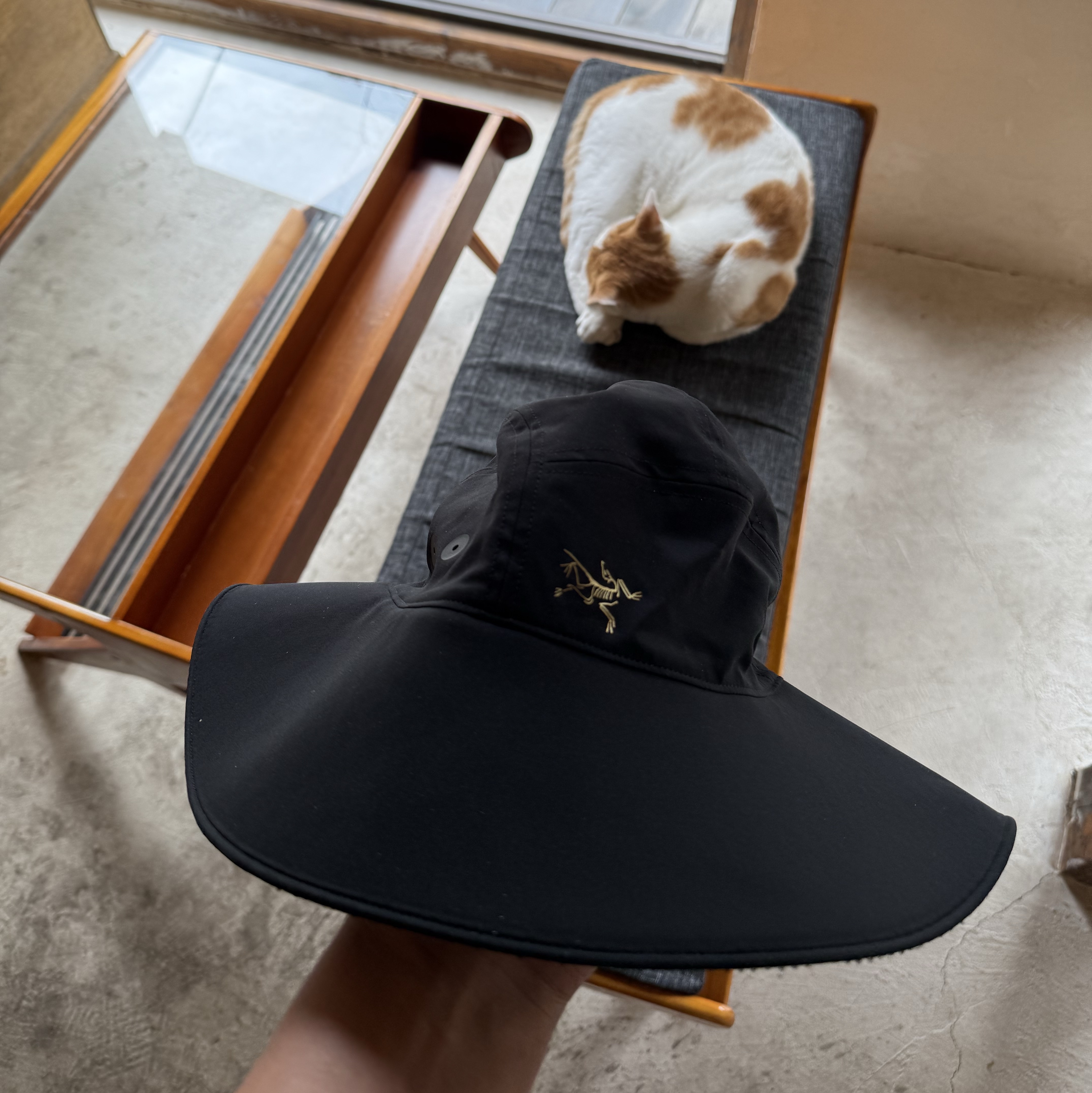 Arc'teryx Sinsola Hat 24K Black 착용 스타일 - 2