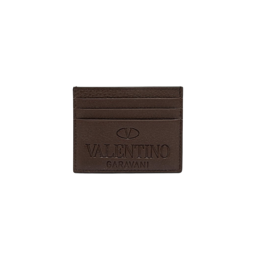 Valentino Garavani Identity Card Case Brown