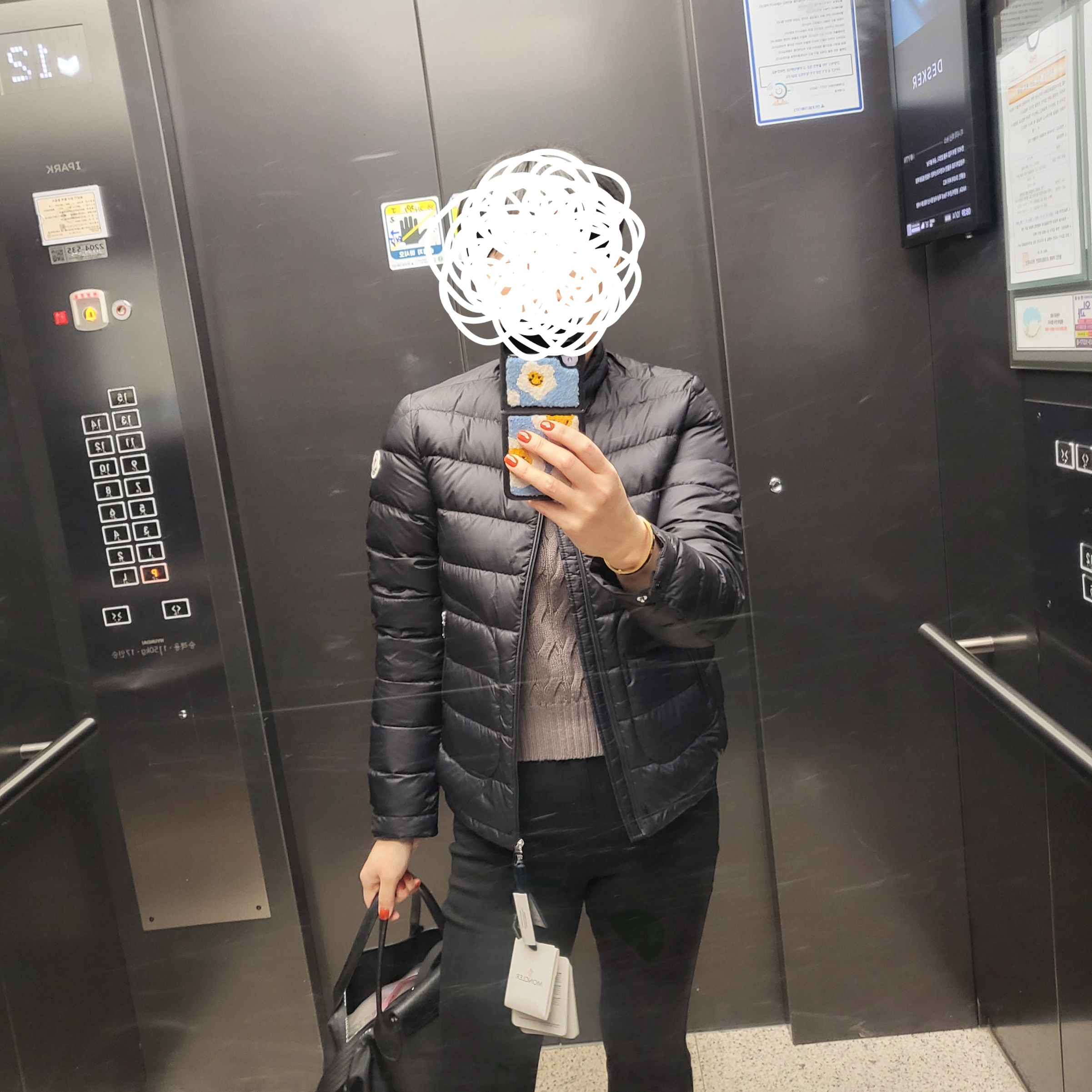(Kids) Moncler Acorus Down Jacket Black - 24SS 착용 스타일