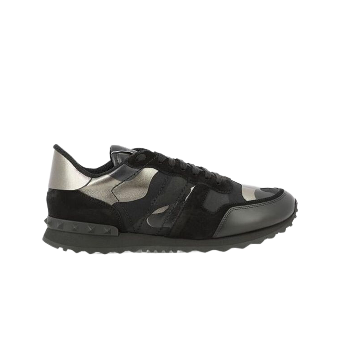 S0723NTAE43 Valentino Camouflage Rockrunner Sneakers Black