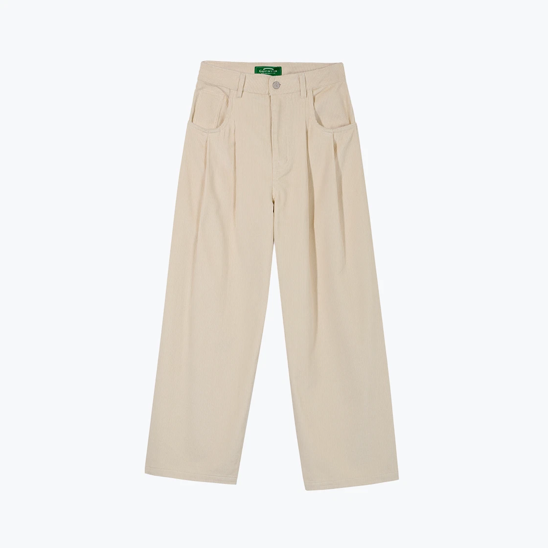그린버터 코듀로이 와이드 팬츠 라이트 베이지 | GREEN BUTTER | KREAM Greenbutter Corduroy Wide Pants L Beige