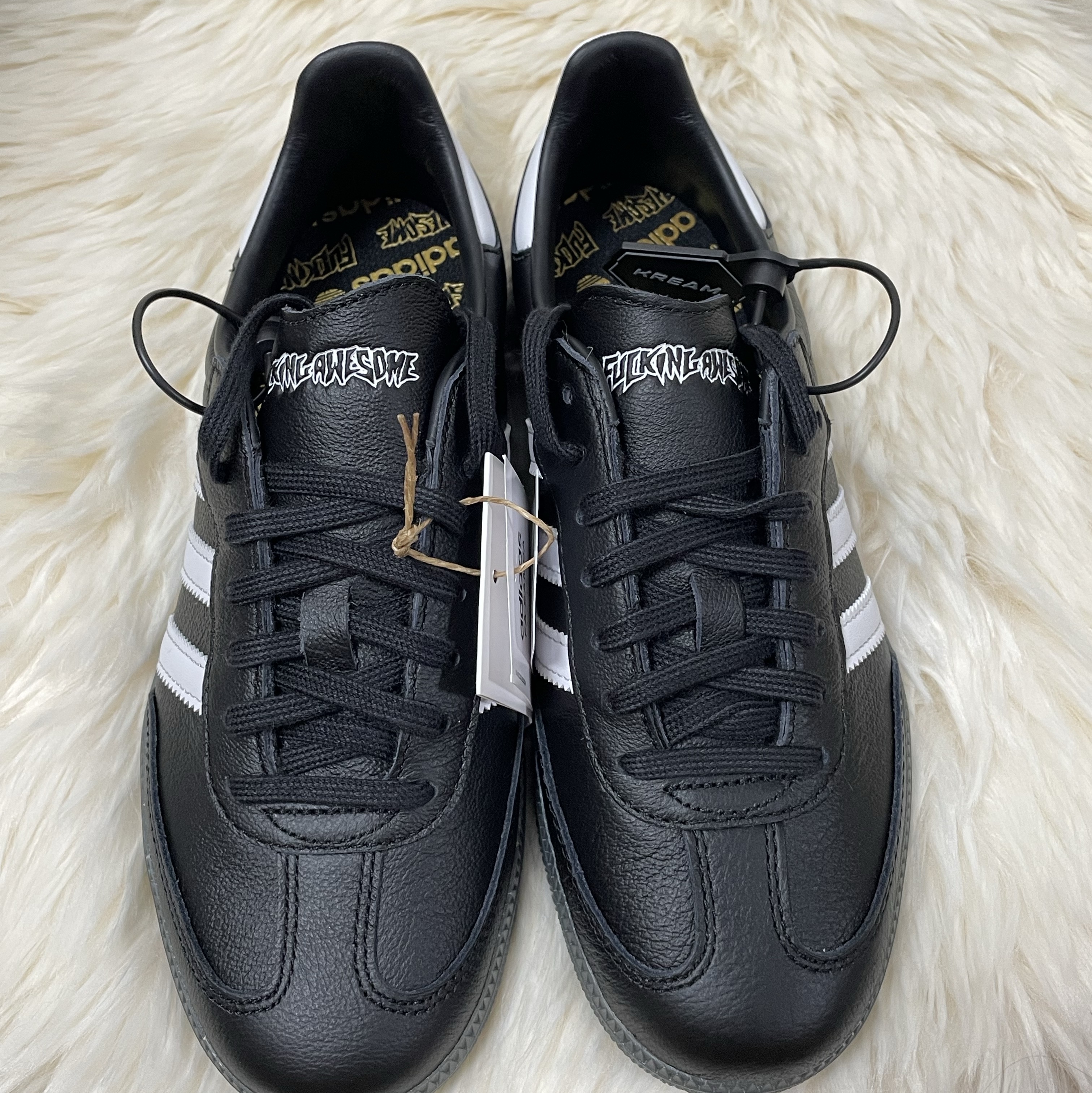 Adidas x Fucking Awesome Samba Core Black 착용 스타일