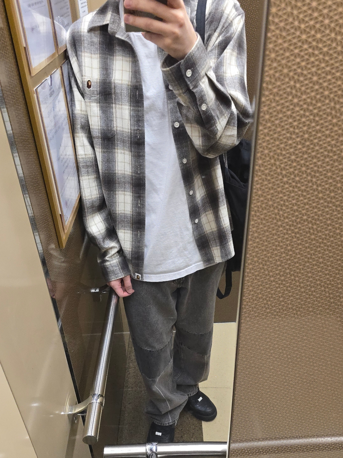 Our Legacy Extended Third Cut Black Grey 착용 스타일