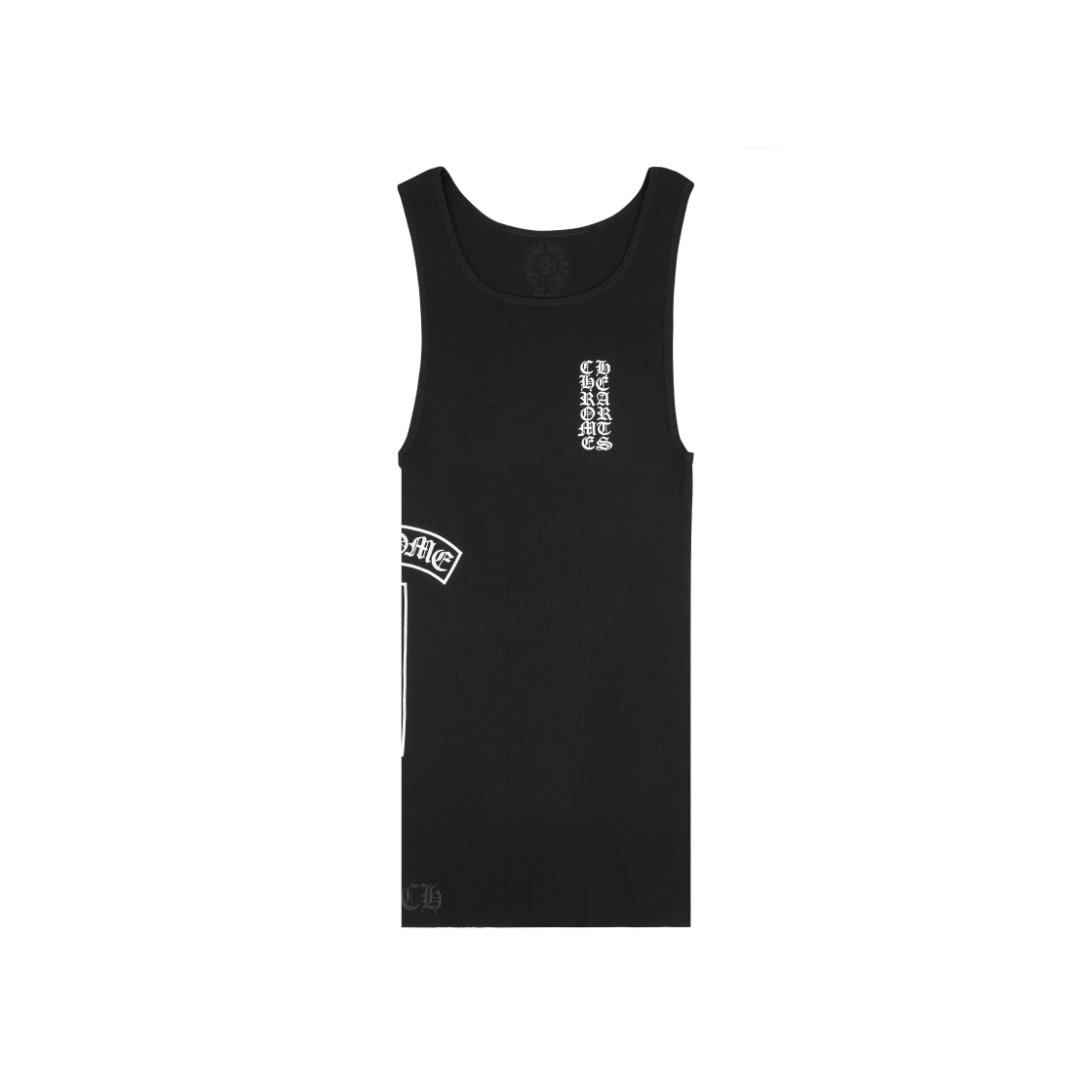 【Chrome Hearts】 Eyechart Logo Tank Top Black Chrome Hearts Horseshoe Tank Top Black | Kenshi