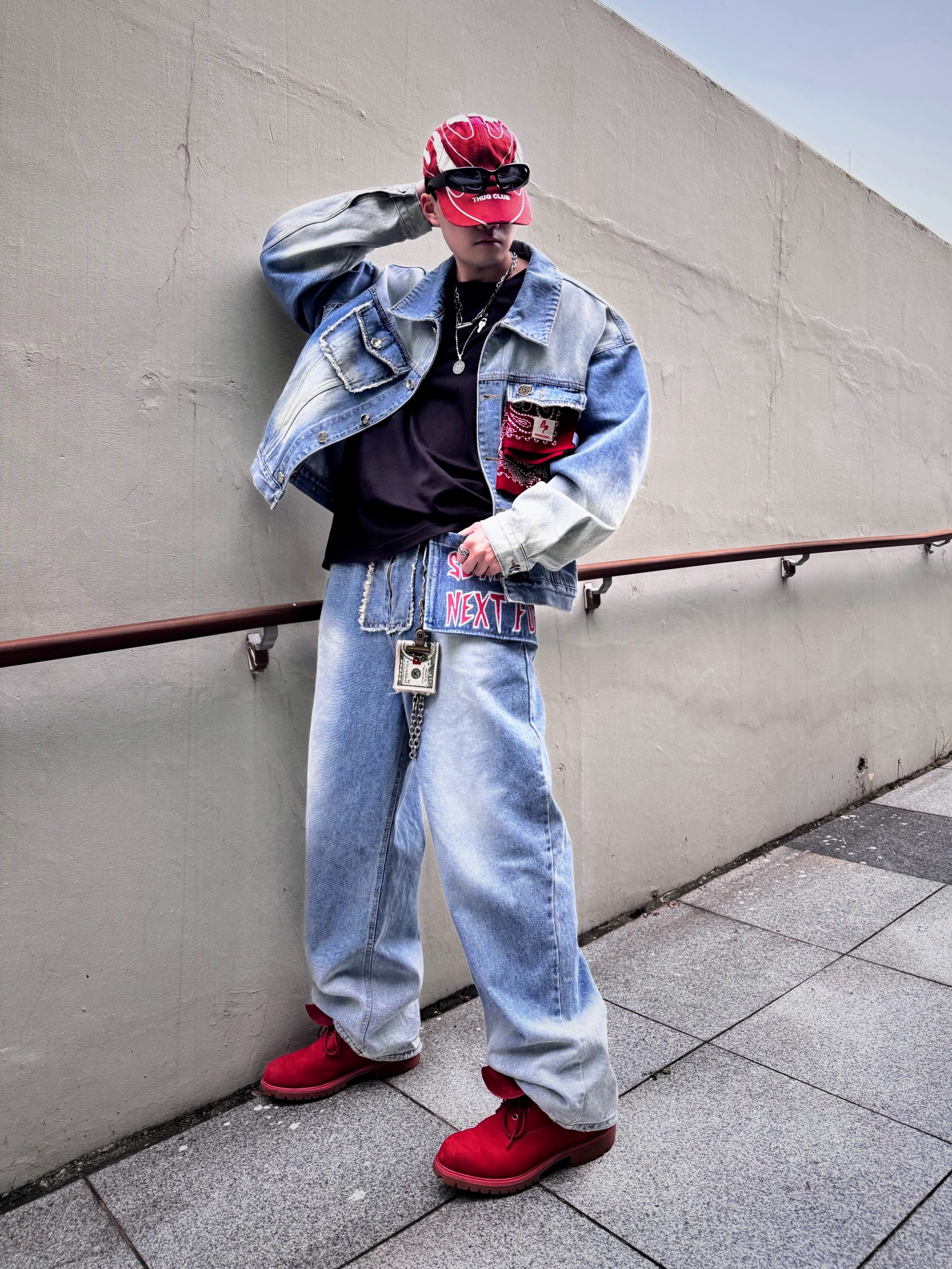 Thug Club Chopper Cap Red, Timberland Premium 6 inch Waterproof Boot Red - Wide 착용 스타일 - 2