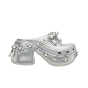 (W) Crocs x Simone Rocha Siren Clog Silver