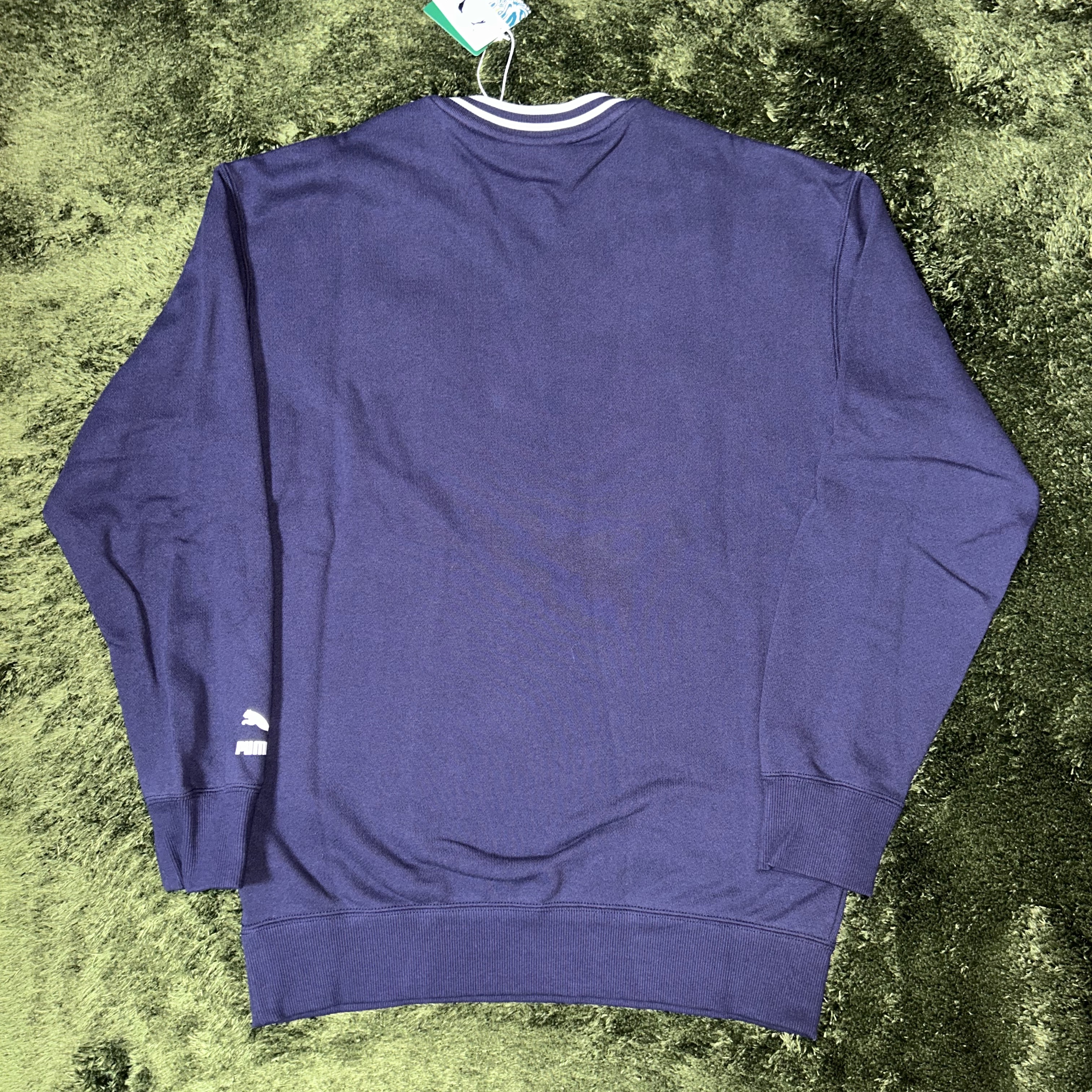 Puma x Staple V-Neck Crew New Navy 착용 스타일 - 4