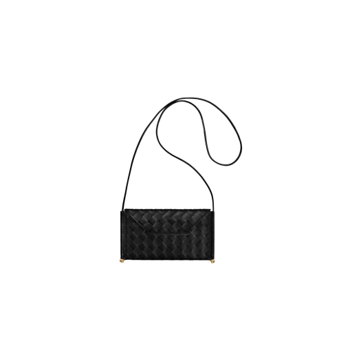 Bottega Veneta SolstIce Horizontal Phone Pouch Black
