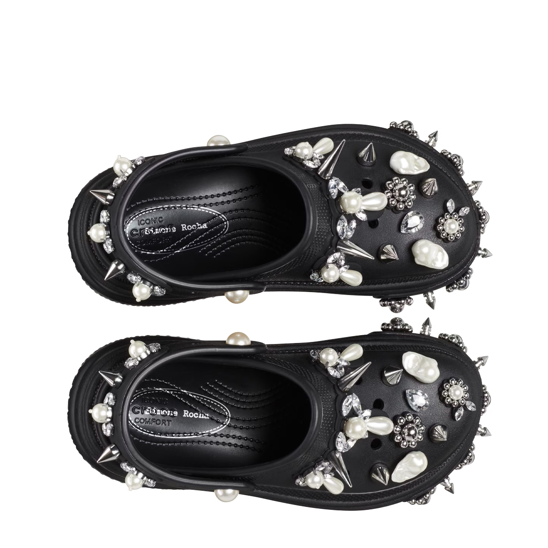 (W) 크록스 x 시몬 로샤 스톰프 클로그 블랙((W) Crocs x Simone Rocha Stomp Clog Black) - 2