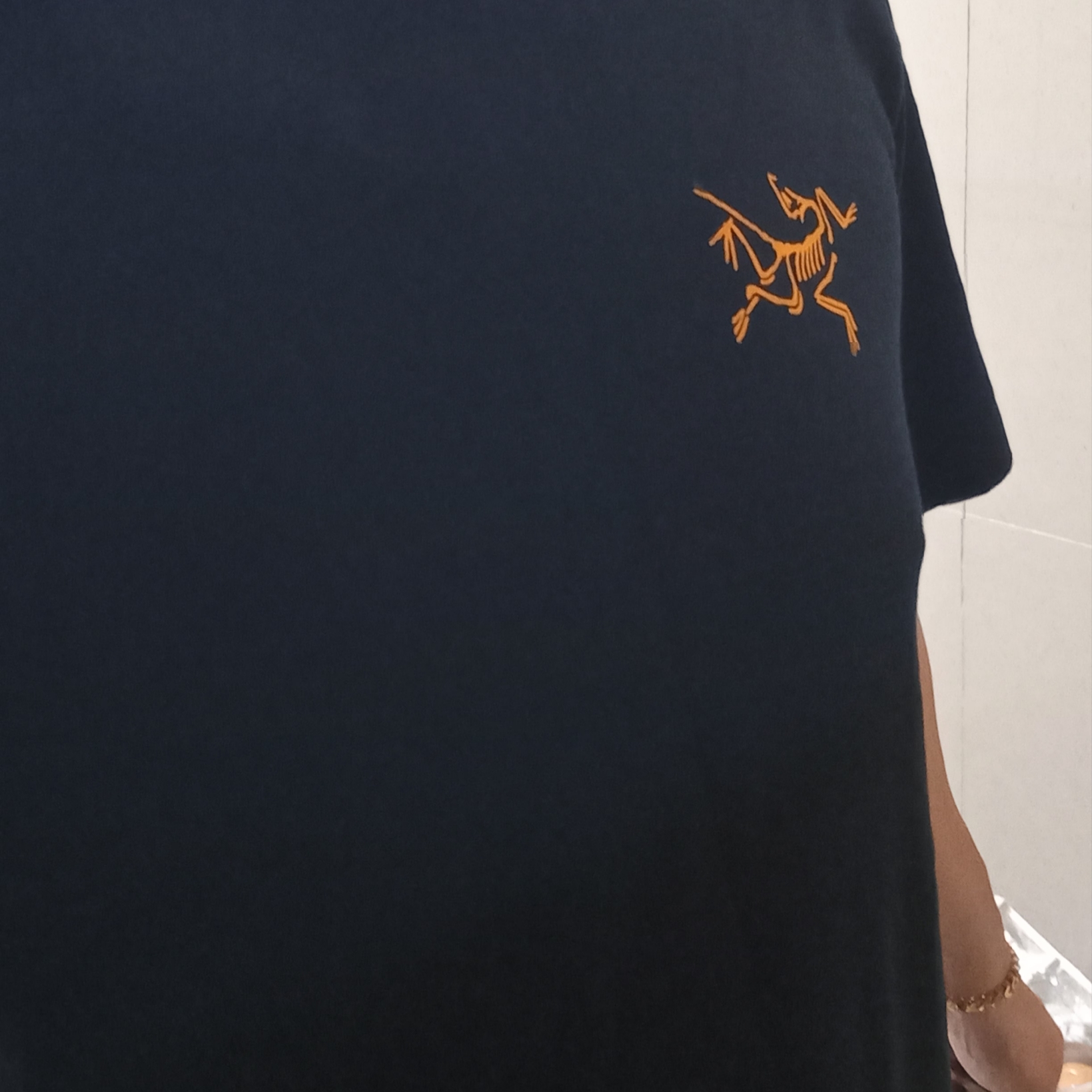 Arc'teryx Arc'Multi Bird Logo SS T-Shirt Black, Salomon RX Slide 3.0 Black Plum Kitten 착용 스타일 - 3