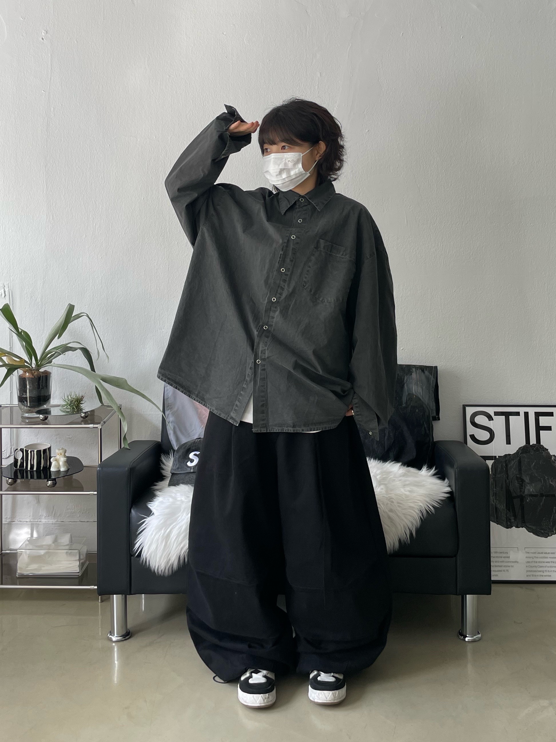 Adidas Adimatic Core Black, Supreme Pigment S Logo 6-Panel Black - 24FW 착용 스타일 - 1