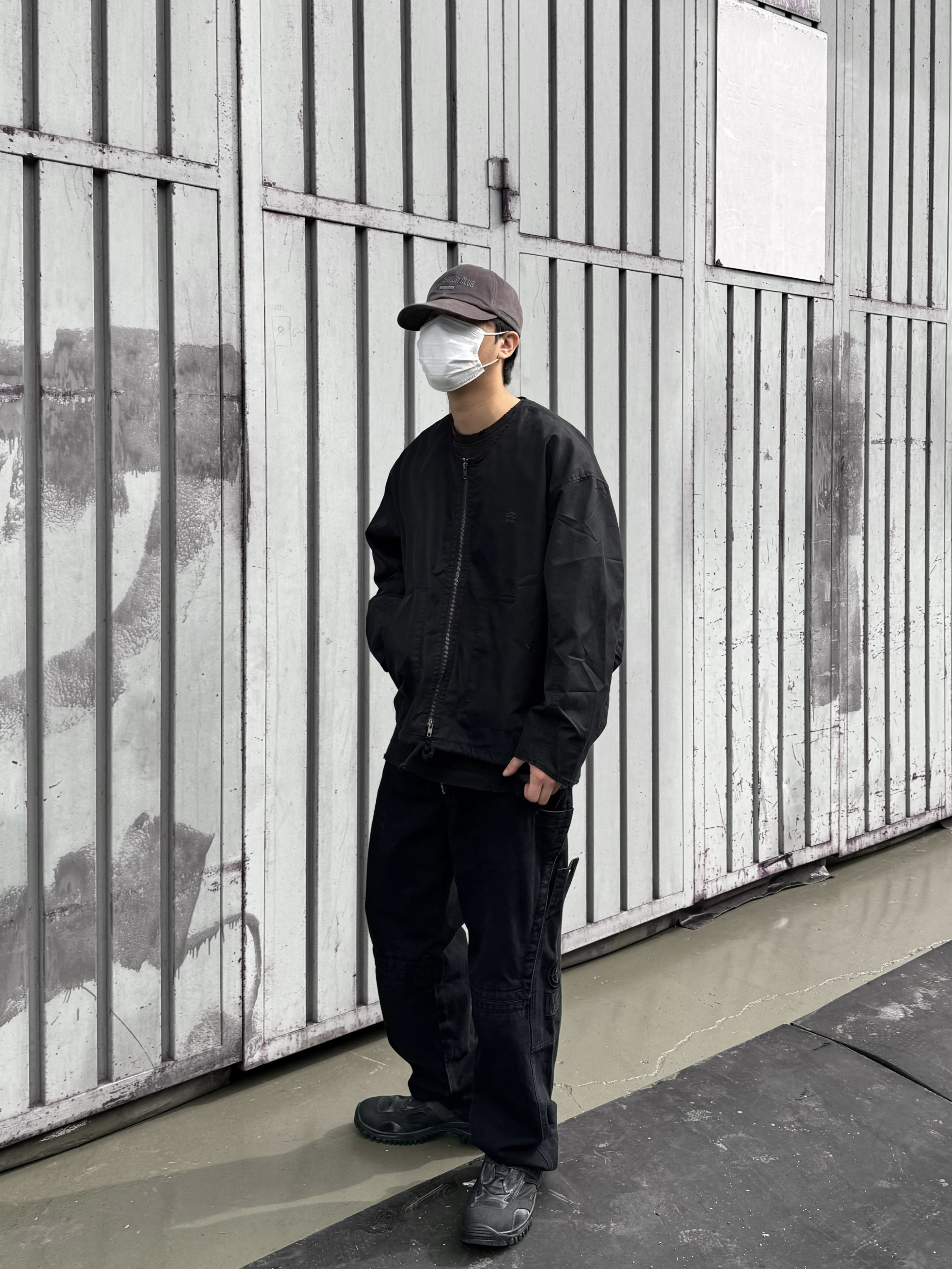 Polyteru Human Index Human Loosed Half Zip Knit Gray, Kiko Kostadinov Antharas Shoes Obsidian 착용 스타일 - 1