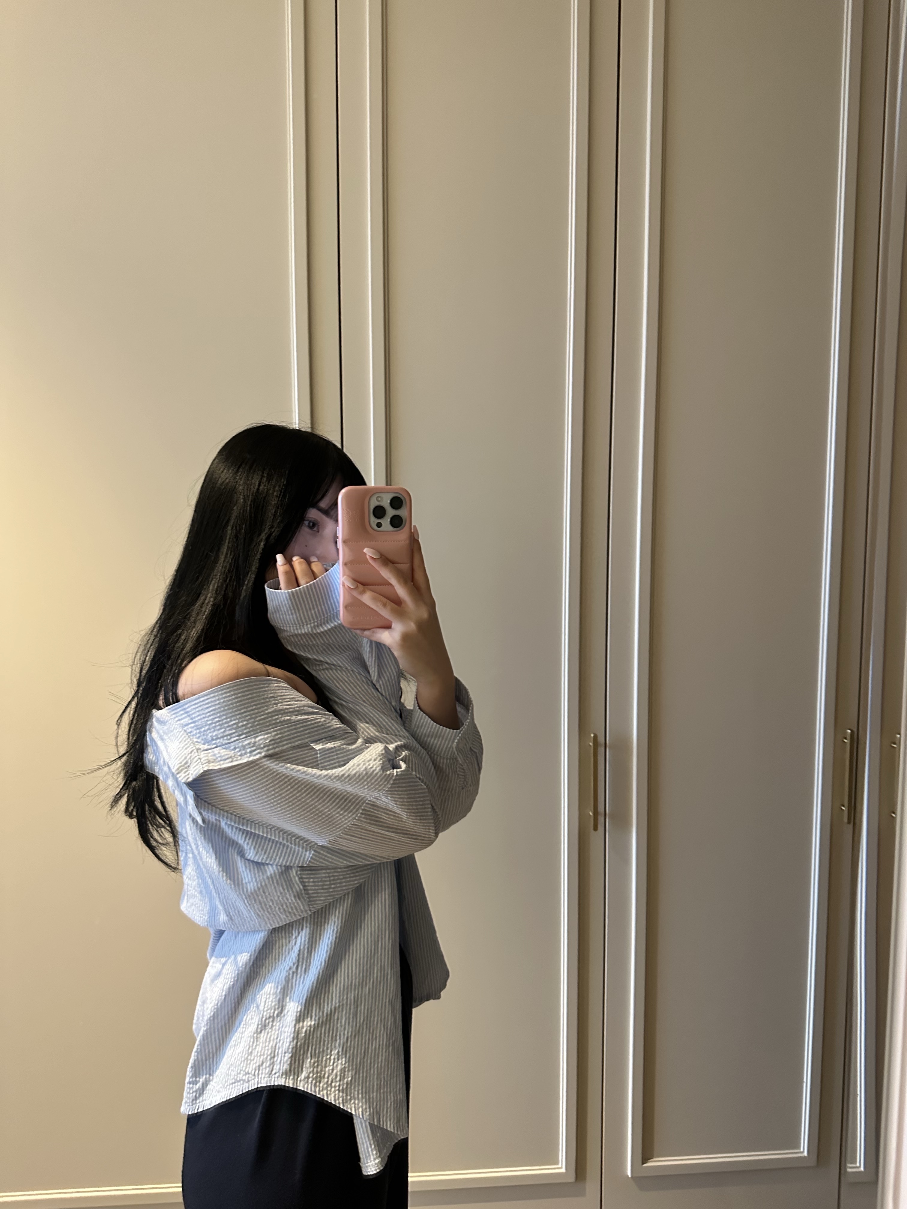 Urbansophistication The Puffer Case Ballerina 착용 스타일