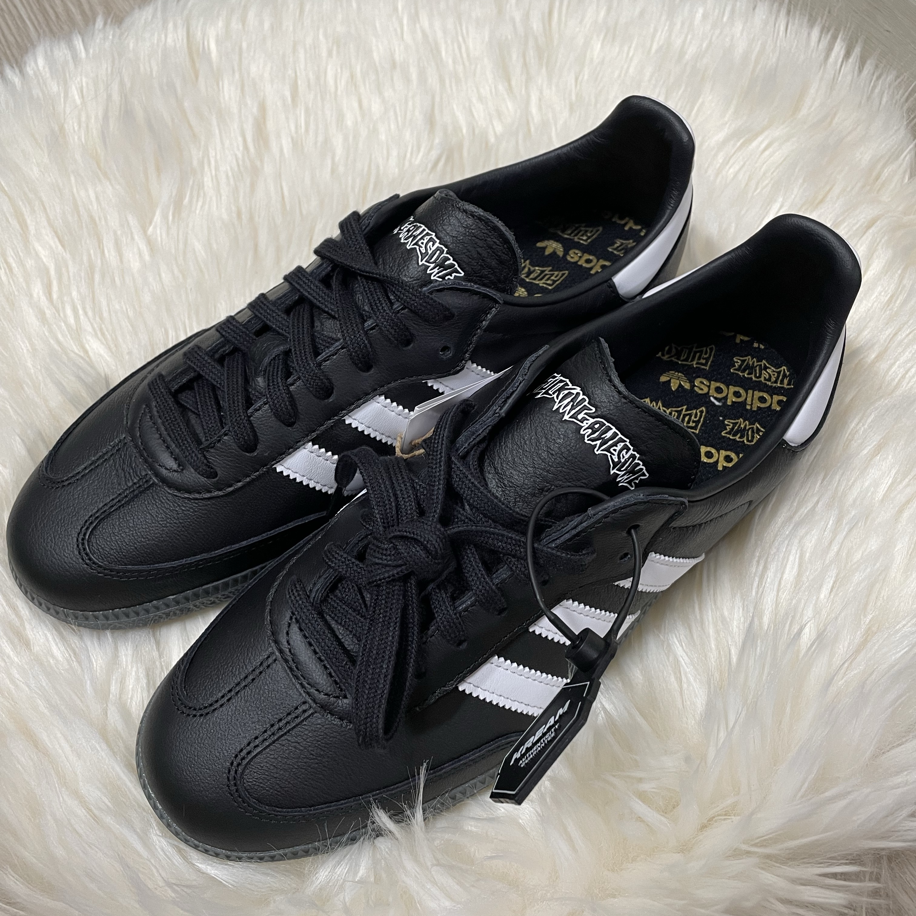 Adidas x Fucking Awesome Samba Core Black 착용 스타일