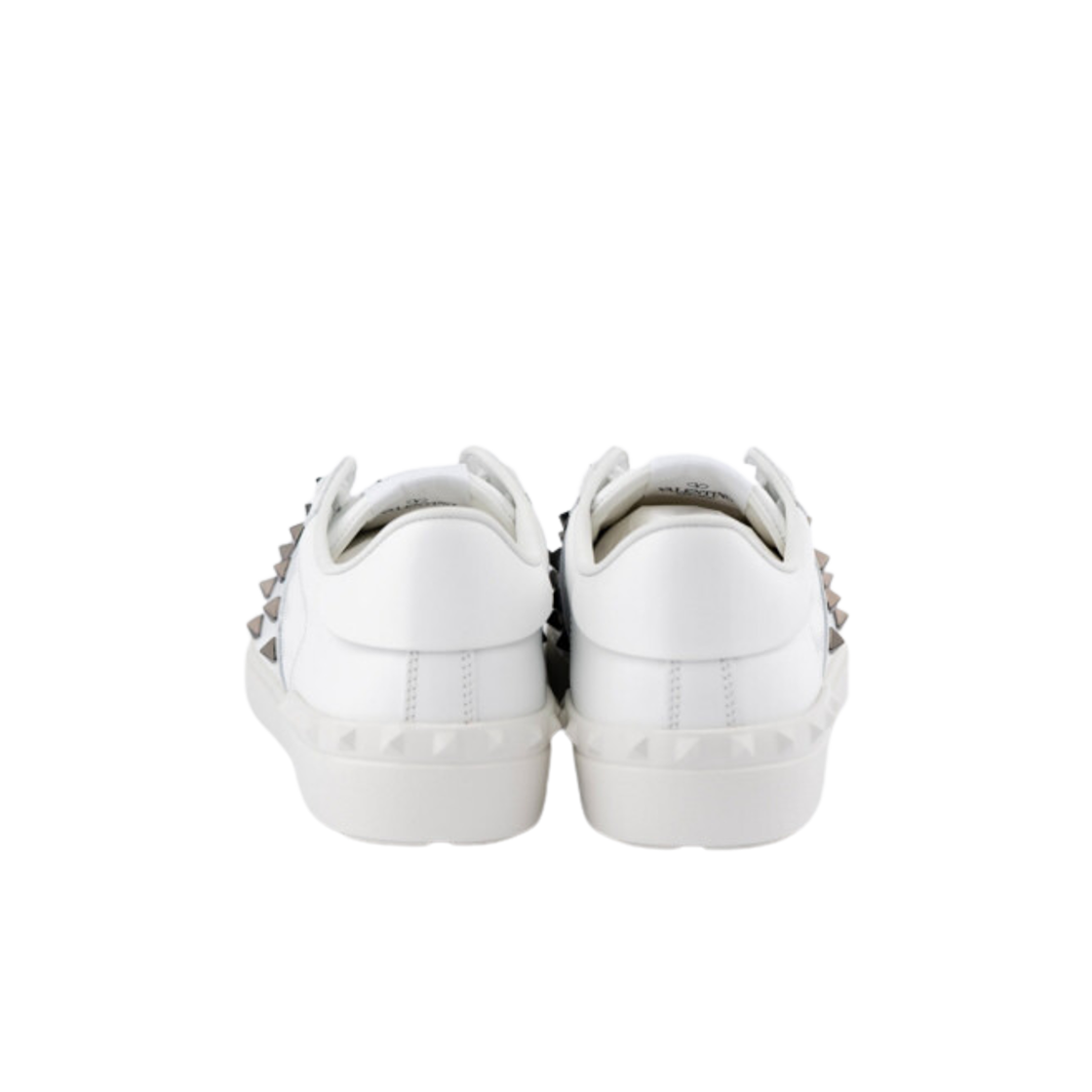 발렌티노 카프스킨 레더 락스터드 언타이틀드 느와르 스니커즈 화이트(Valentino Rockstud Untitled Noir Calfskin Leather Sneakers White) - 3