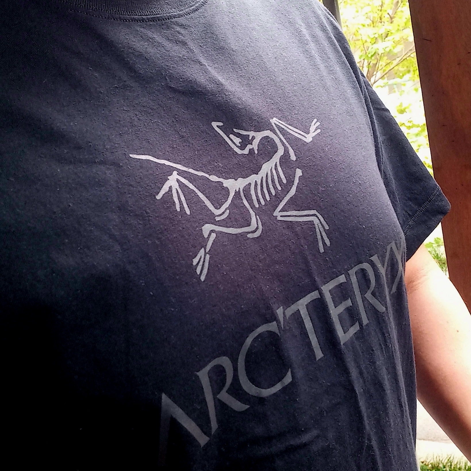 Arc'teryx Arc'word Logo SS T-Shirt Black, Arc'teryx Arc'word Logo SS T-Shirt Black 착용 스타일 - 4