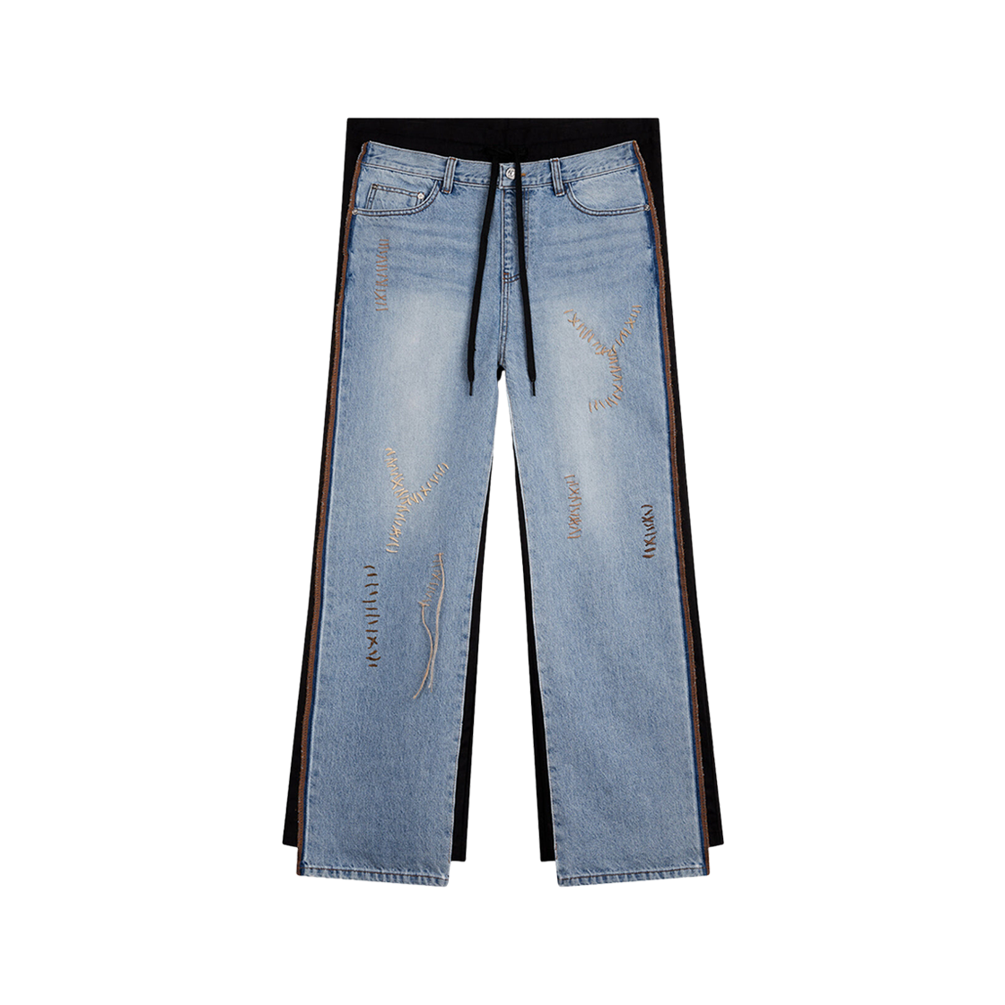 [Open YY] YY STITCH FRONT JEAN COTTON PANTS ★送料込★ Designer fashion, Seoul-fully created | W Concept