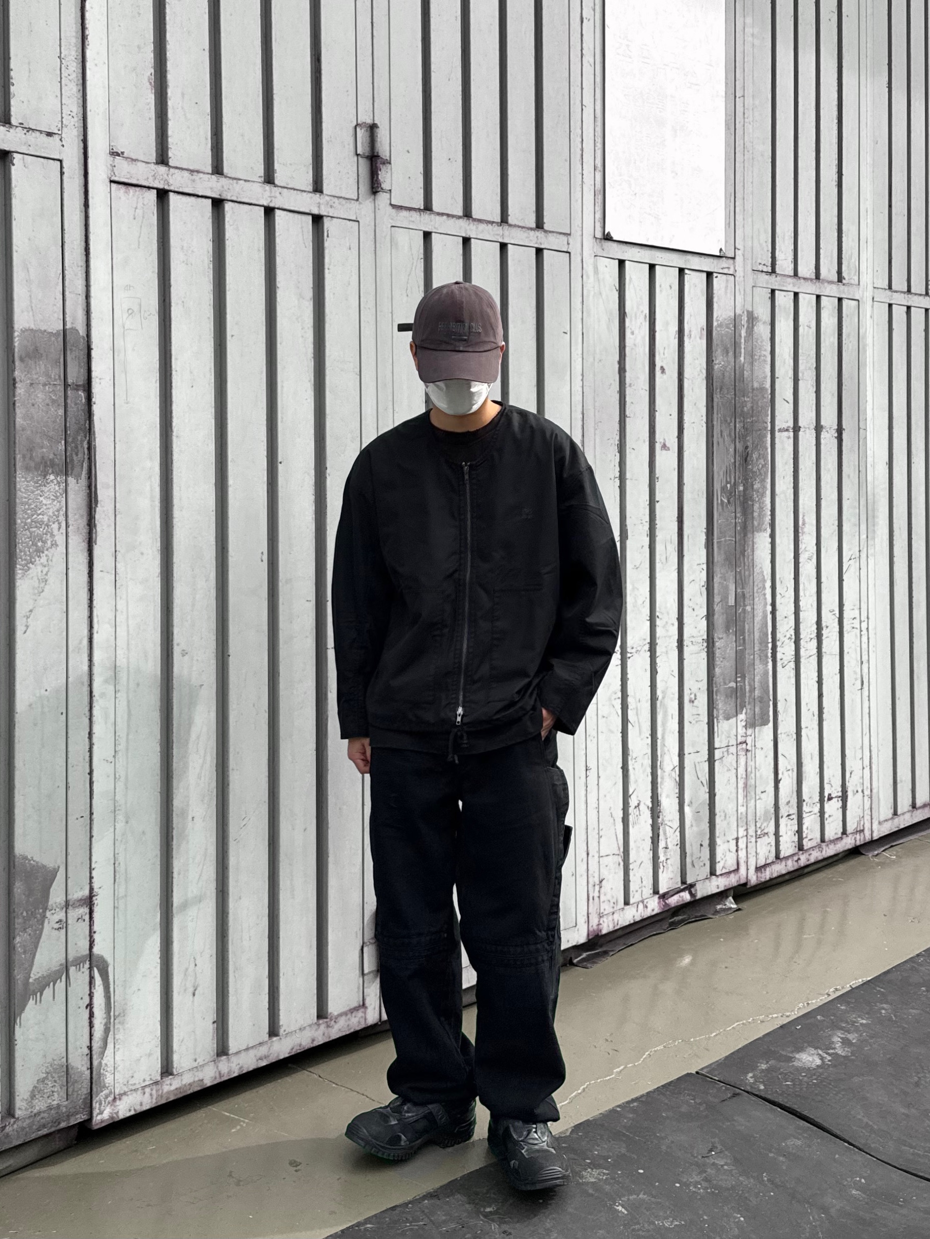 Polyteru Human Index Human Loosed Half Zip Knit Gray, Kiko Kostadinov Antharas Shoes Obsidian 착용 스타일 - 4