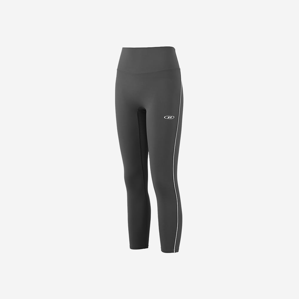 본투윈 심볼 B 파이핑 롱 레깅스 차콜(BORN TO WIN Symbol B Piping Long Leggings Charcoal) - 2
