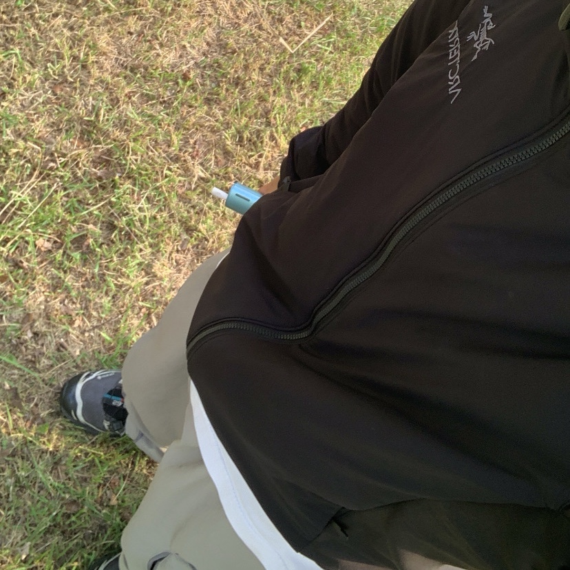 Arc'teryx Atom Hoody Black 착용 스타일