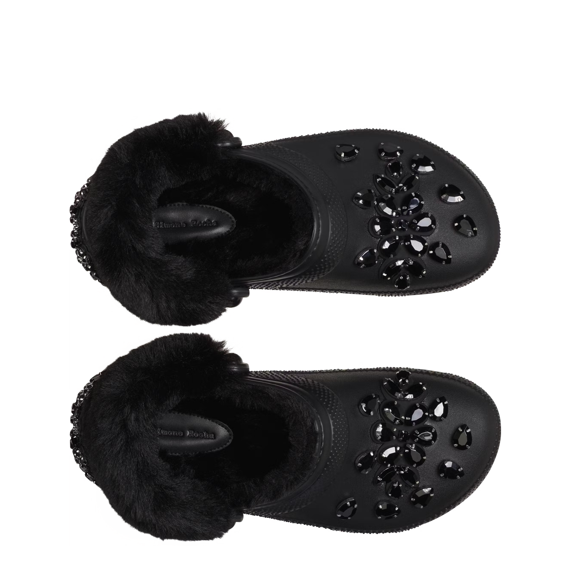 (W) 크록스 x 시몬 로샤 클래식 라인드 클로그 블랙((W) Crocs x Simone Rocha Classic Lined Clog Black) - 2