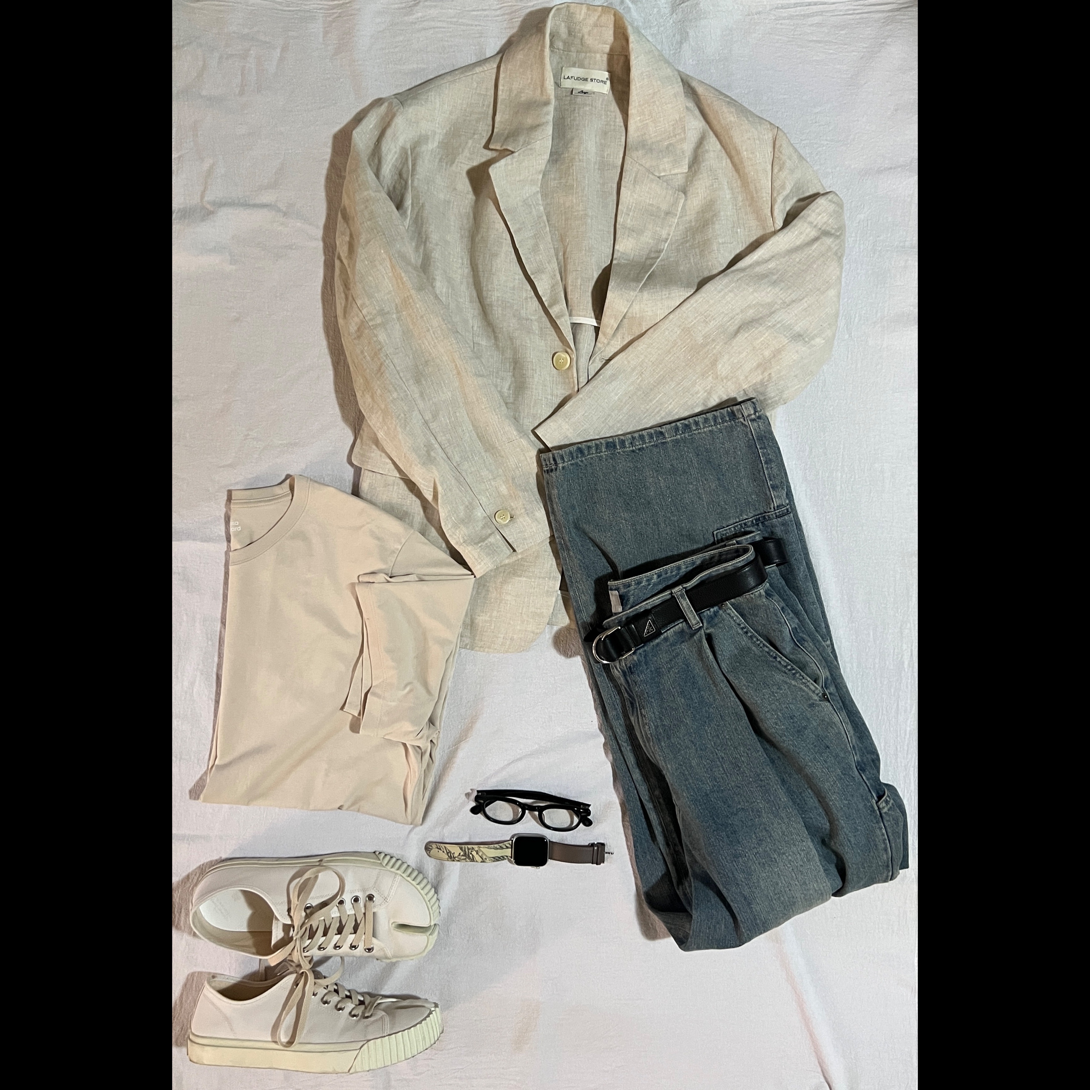 Maison Margiela Tabi Sneakers White 착용 스타일