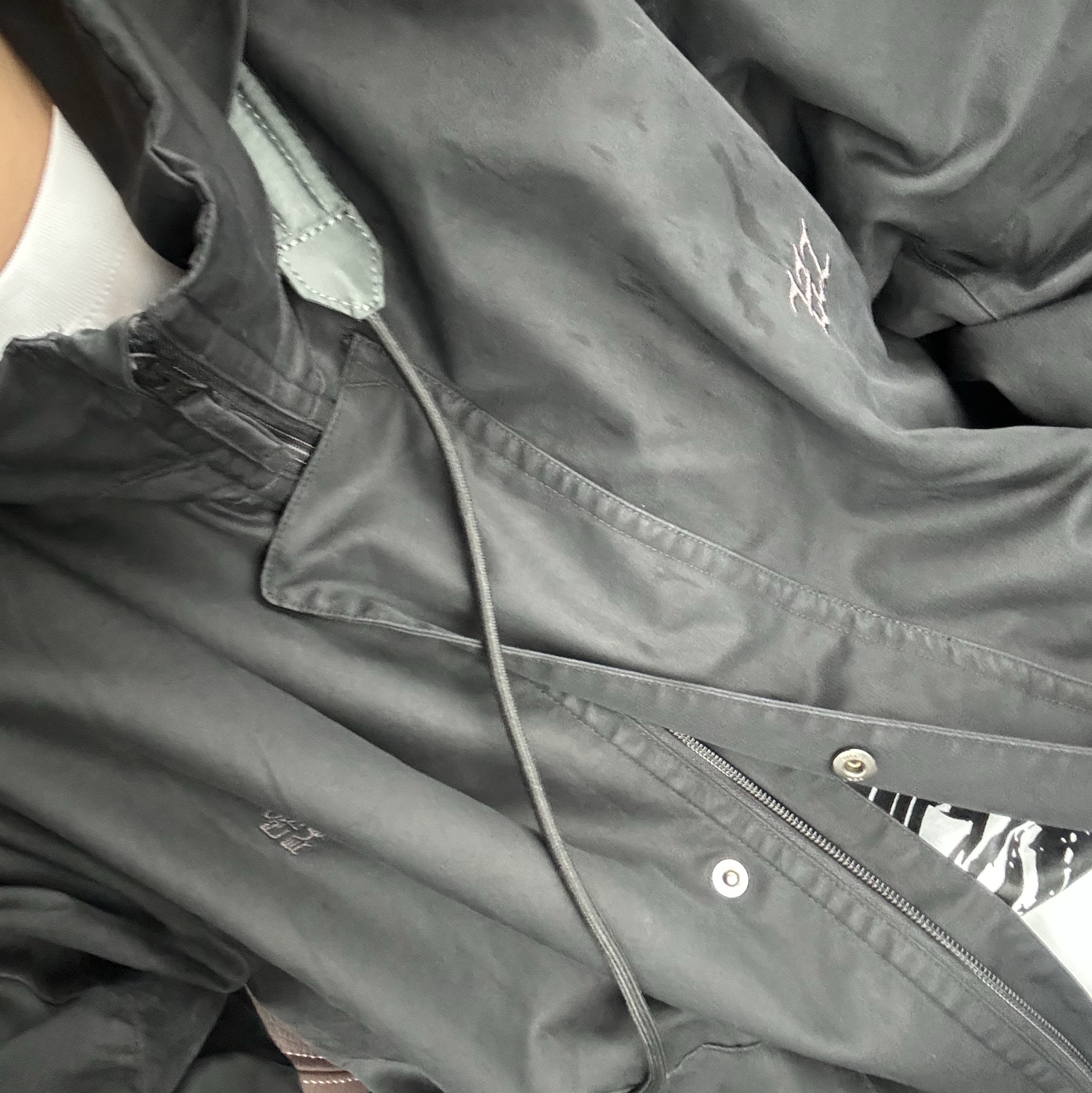Polyteru Human Index Human Loosed Half Zip Knit Gray, Nike Air Force 1 '07 WB Flax 착용 스타일 - 3