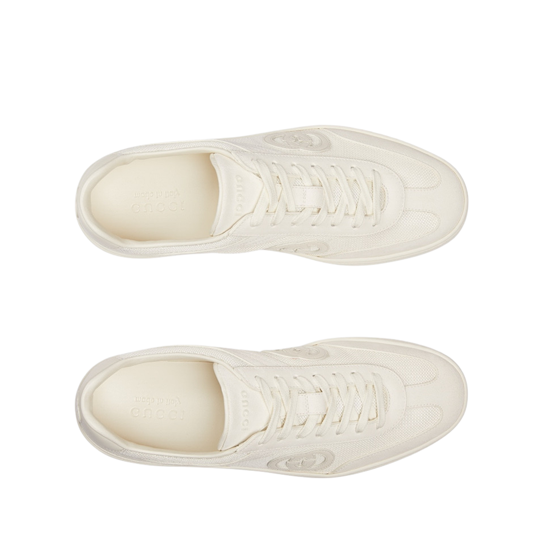 구찌 인터로킹 G 스니커즈 화이트 스웨이드(Gucci Interlocking G Sneakers White Suede) - 2