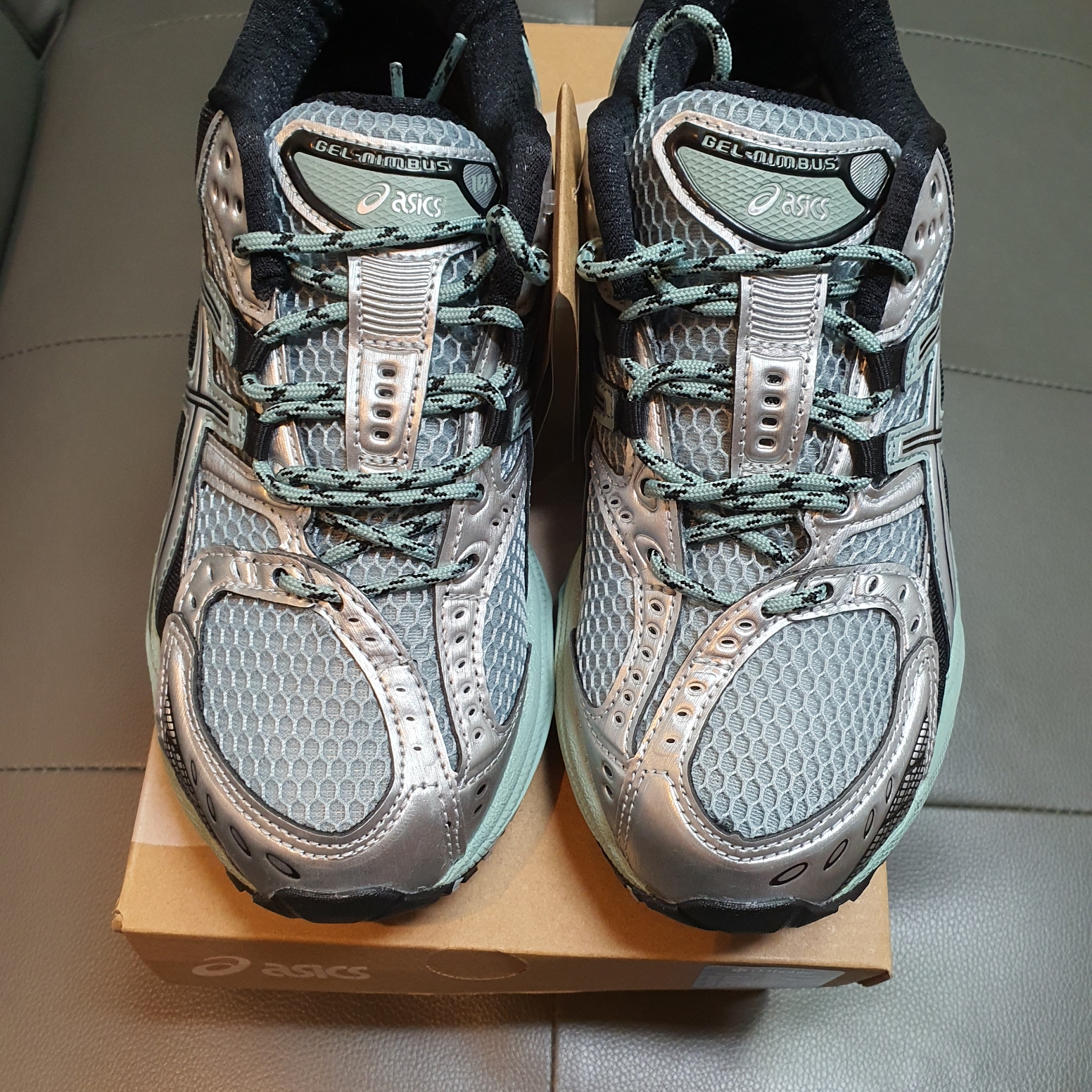Asics Gel-Nimbus 10.1 Ocean Haze Pure Silver 착용 스타일