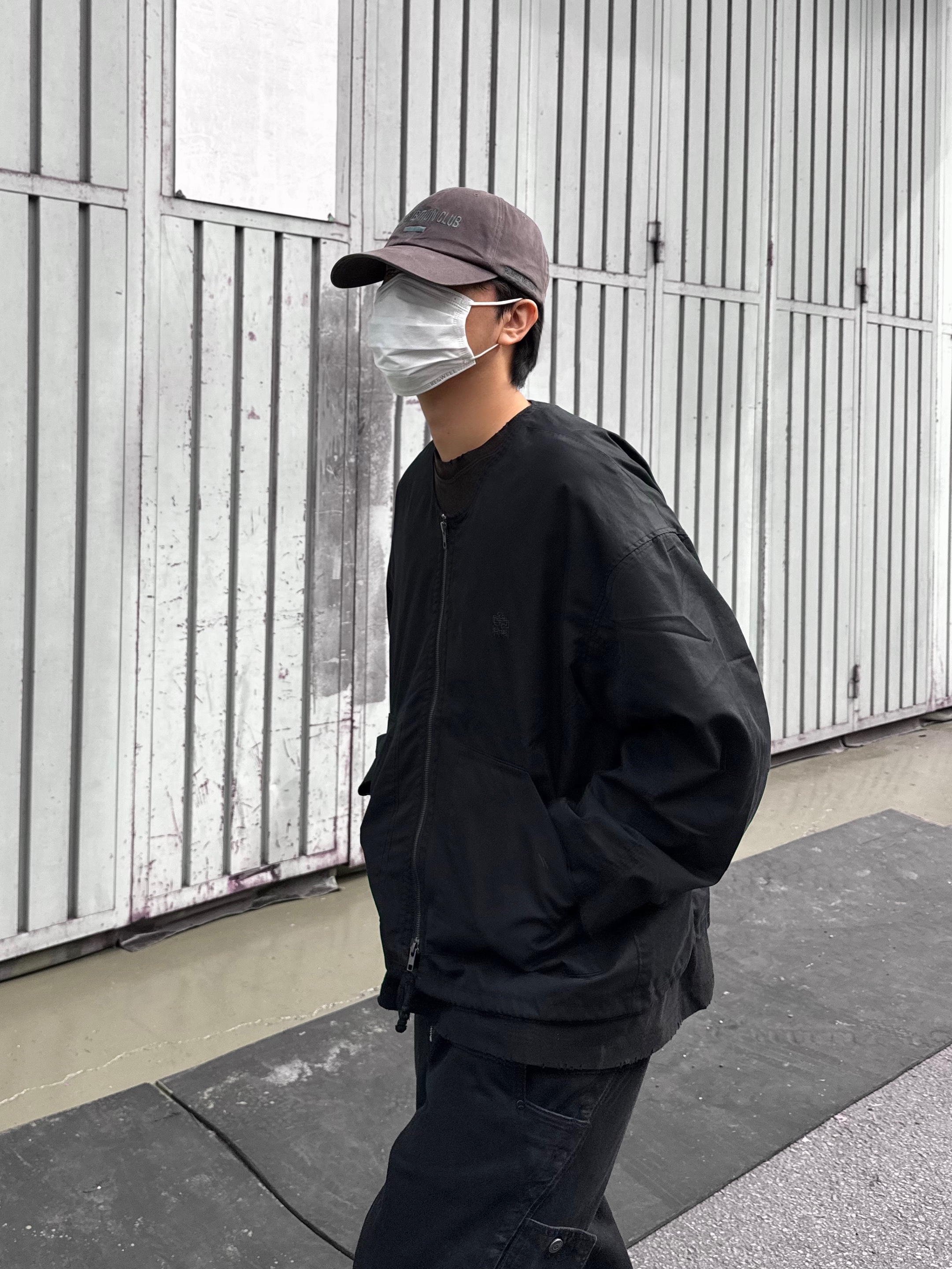 Polyteru Human Index Human Loosed Half Zip Knit Gray, Kiko Kostadinov Antharas Shoes Obsidian 착용 스타일 - 2