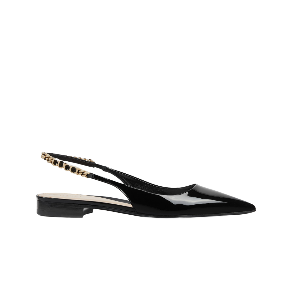 786599-BNC80-1000 (W) Gucci Signoria Flat Shoes Black