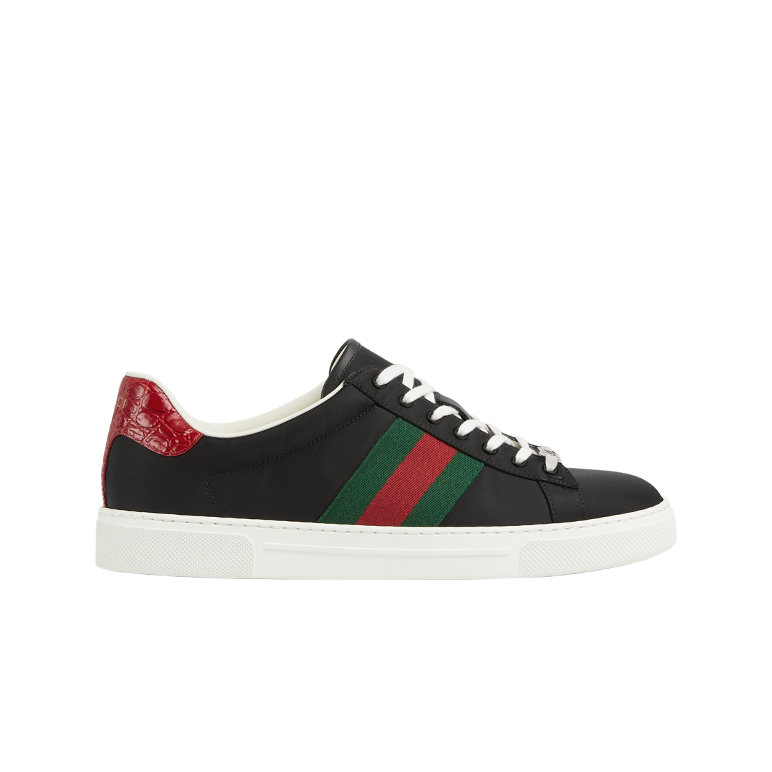 구찌 에이스 스니커즈 블랙 그린 레드(Gucci Ace Sneakers Black Green Red) - 1