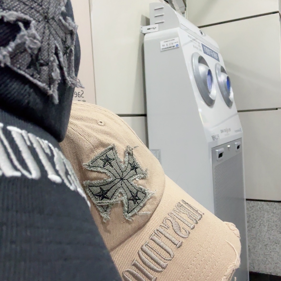 ETCE Cross Destroyed Cap Black, ETCE Cross Destroyed Cap Black 착용 스타일