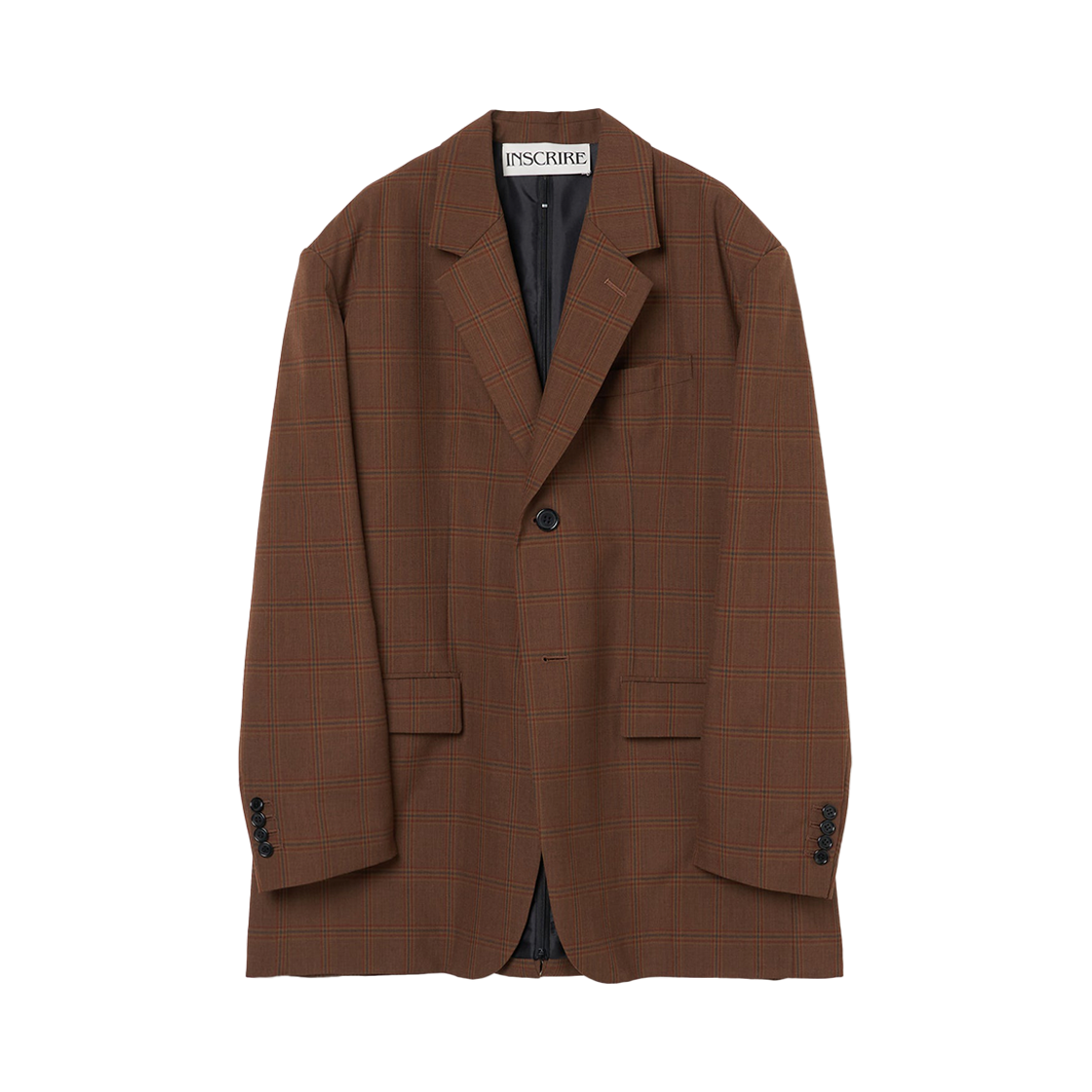KM4DJAFIR04BR Inscrire Tailored Jacket Window Check - 24FW